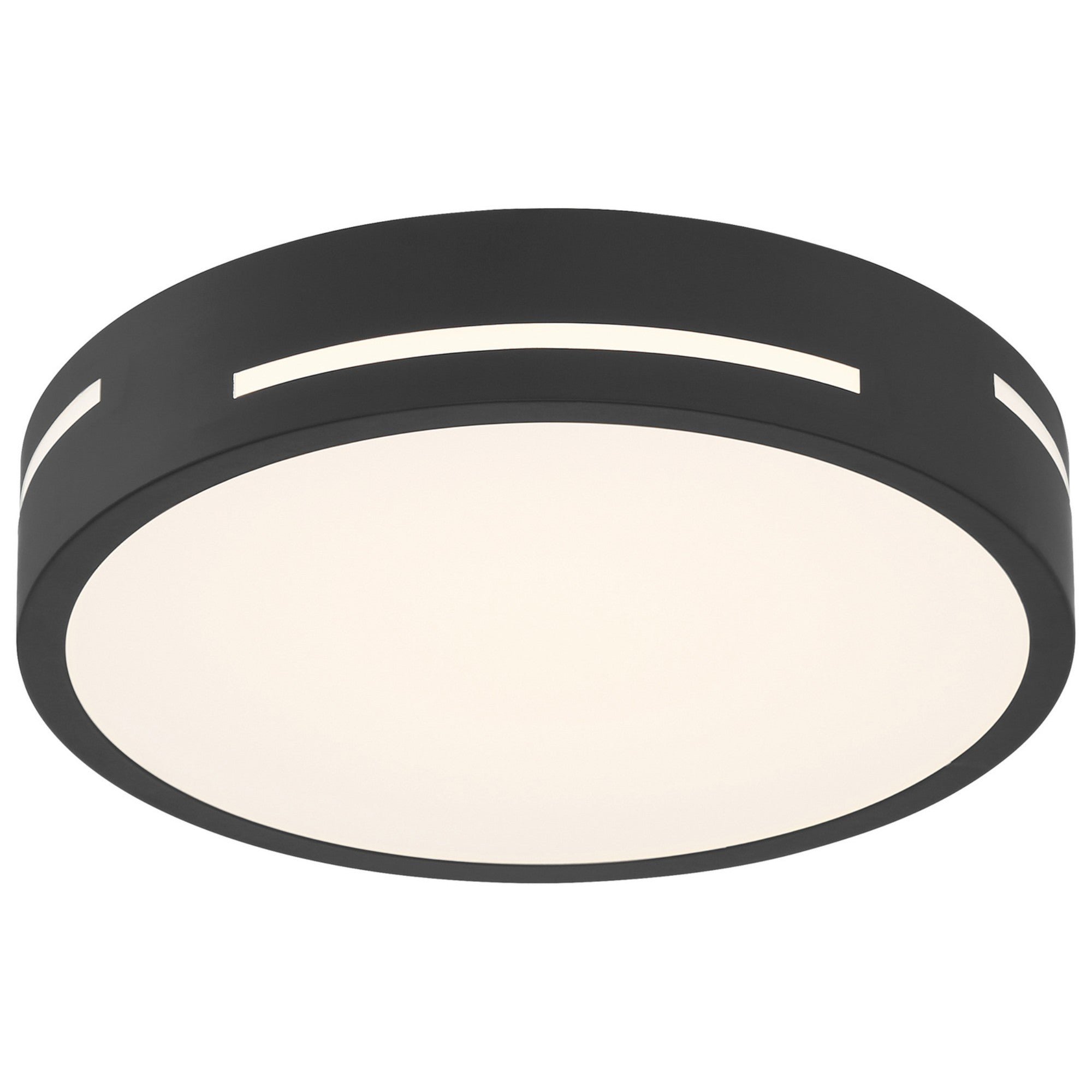 Harmony 15" LED Flush Mount, Matte Black Finish