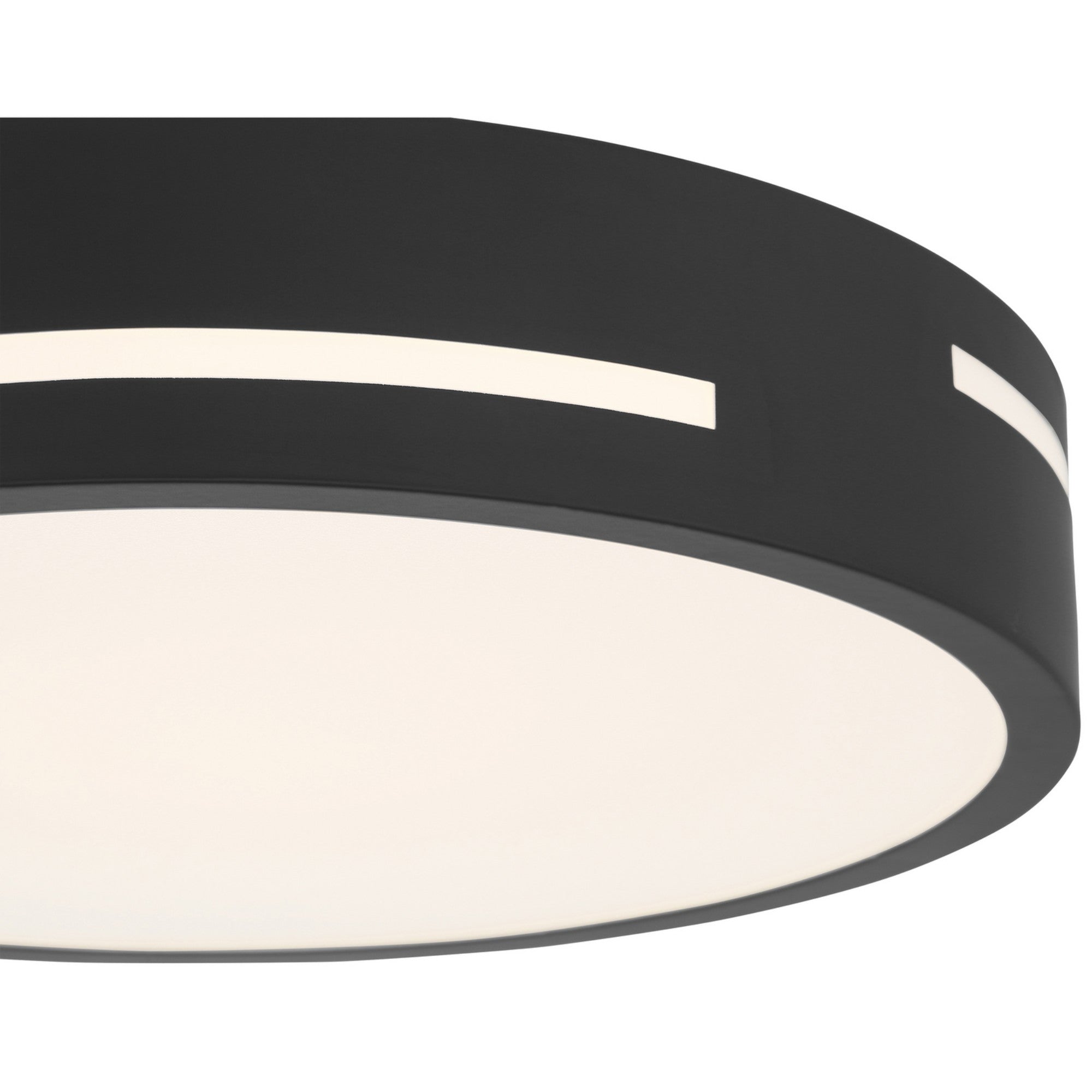 Harmony 15" LED Flush Mount, Matte Black Finish