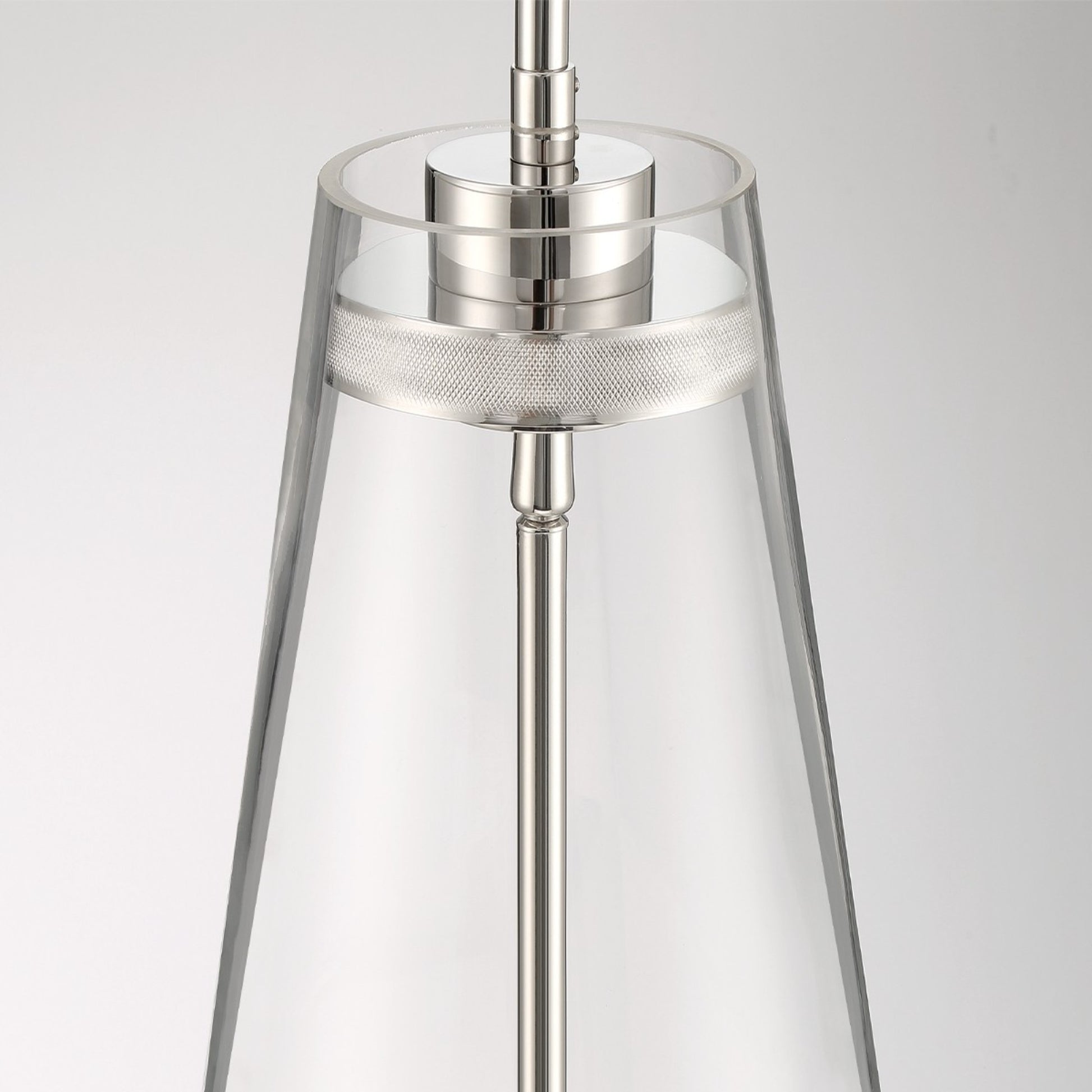Solari 19" LED Pendant, Polished Nickel Finish - Bees Lighting