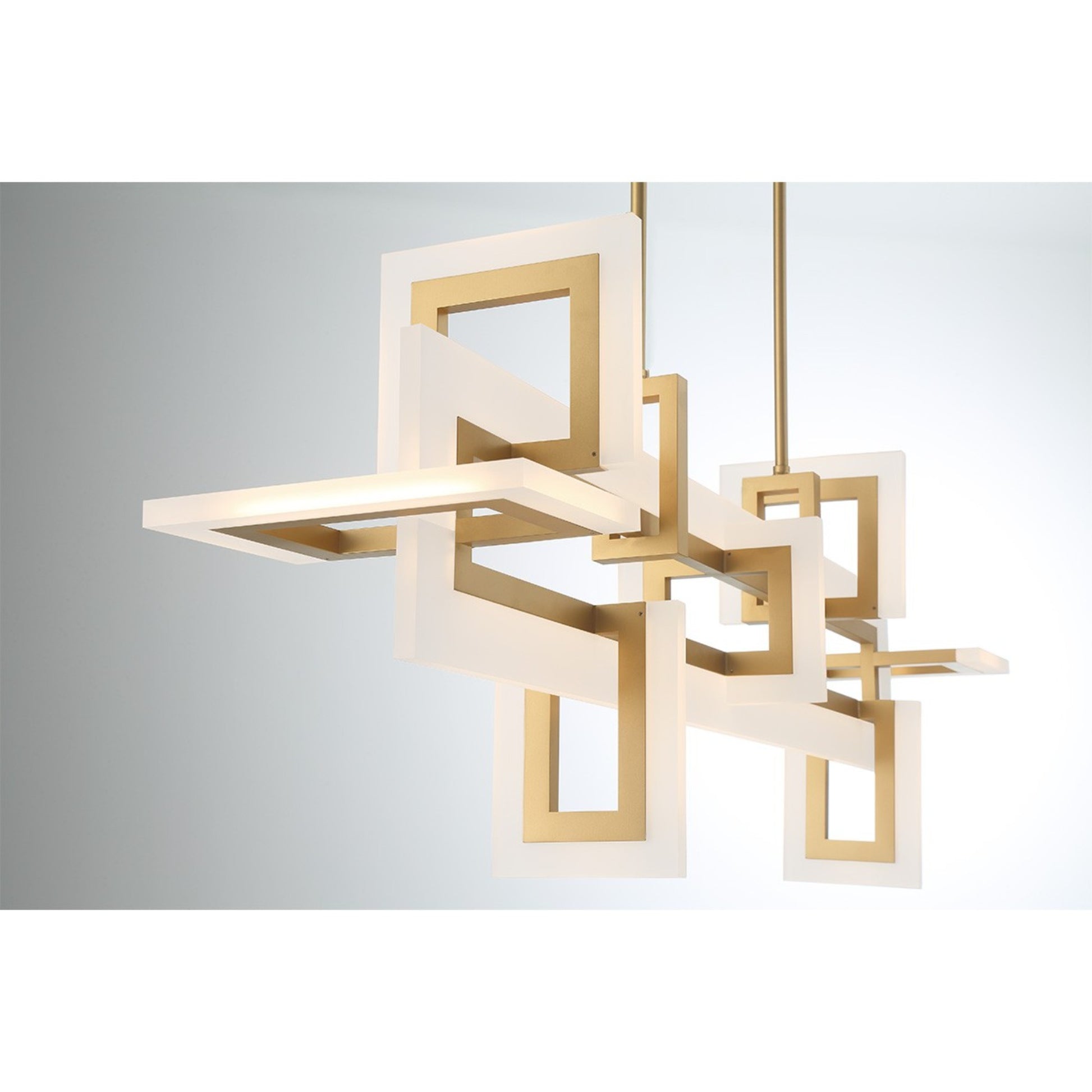 Inizio 48" LED Linear Chandelier, Gold Finish - Bees Lighting