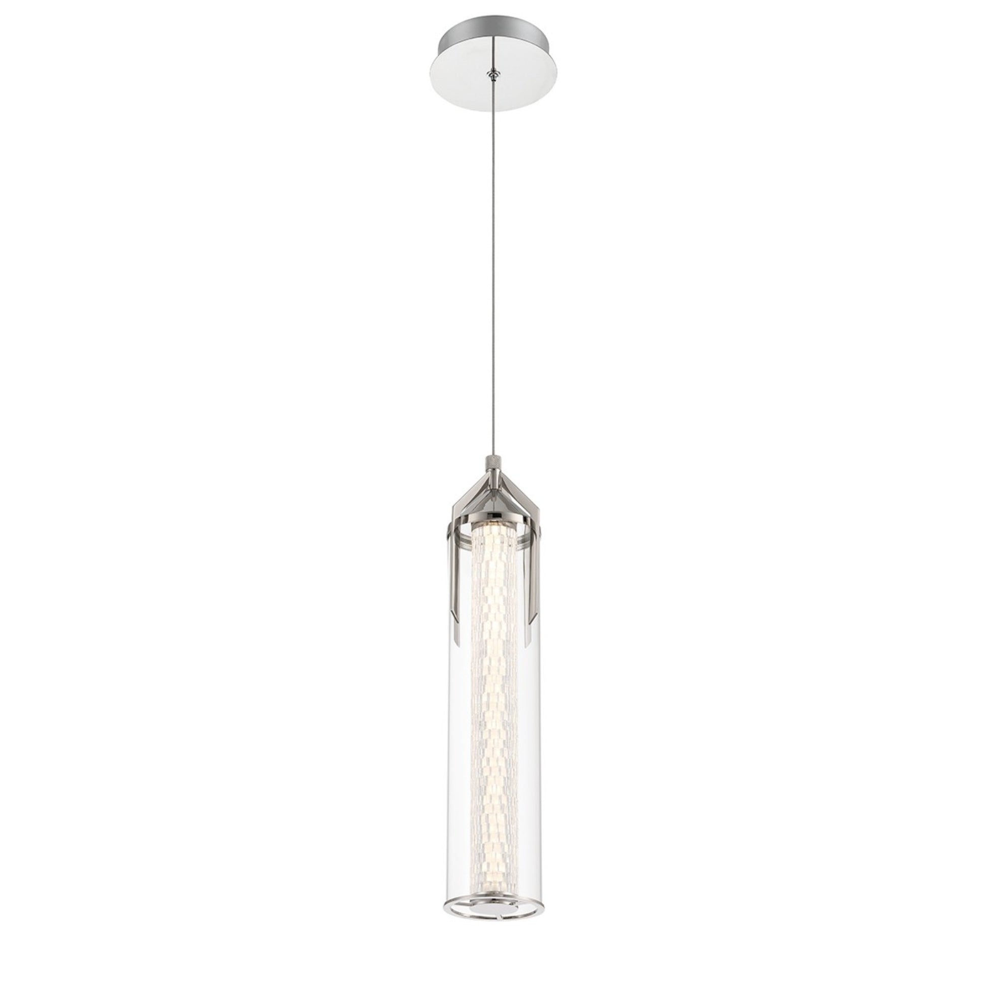 Espada 20" LED Pendant, Polished Nickel Finish - Bees Lighting
