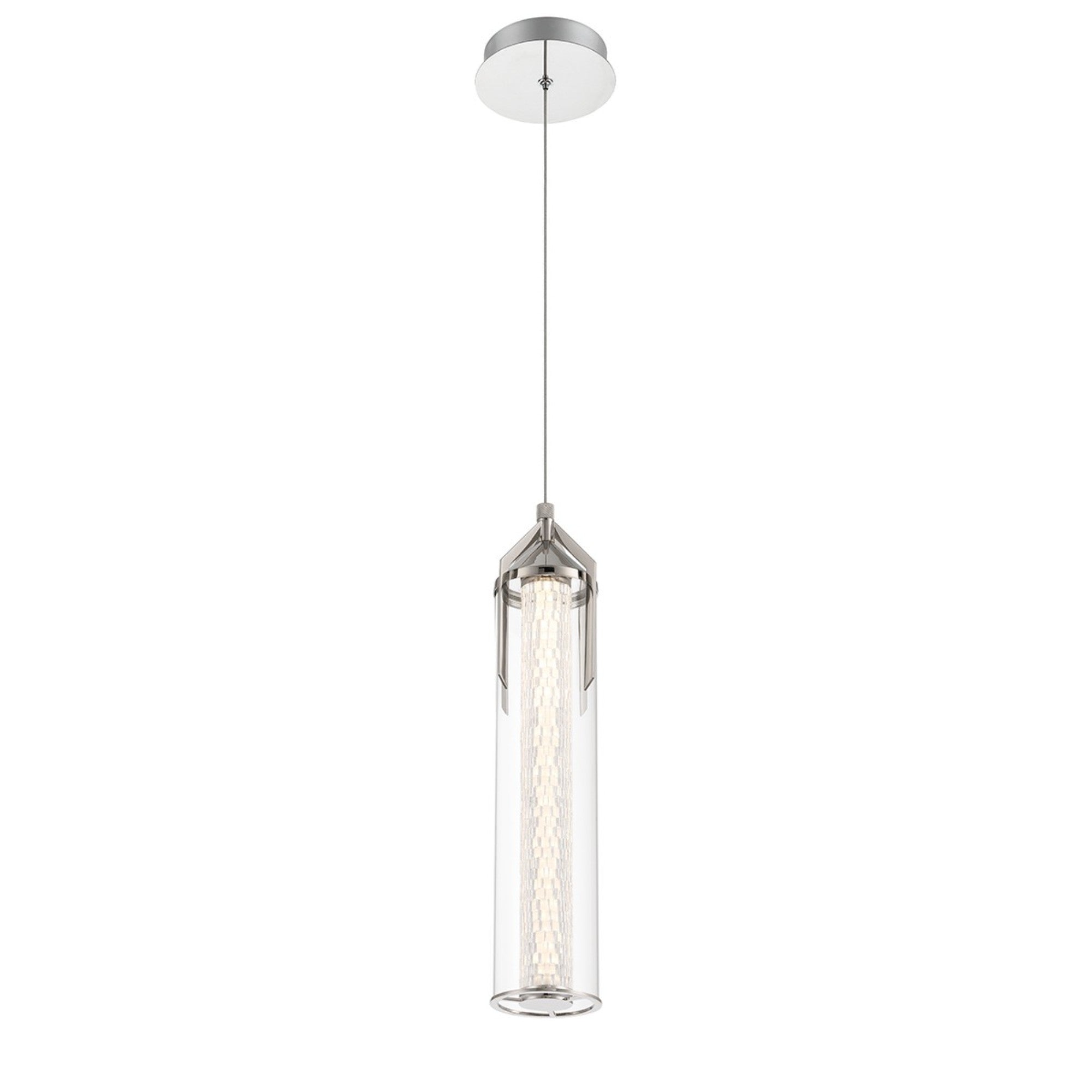 Espada 20" LED Pendant, Polished Nickel Finish - Bees Lighting