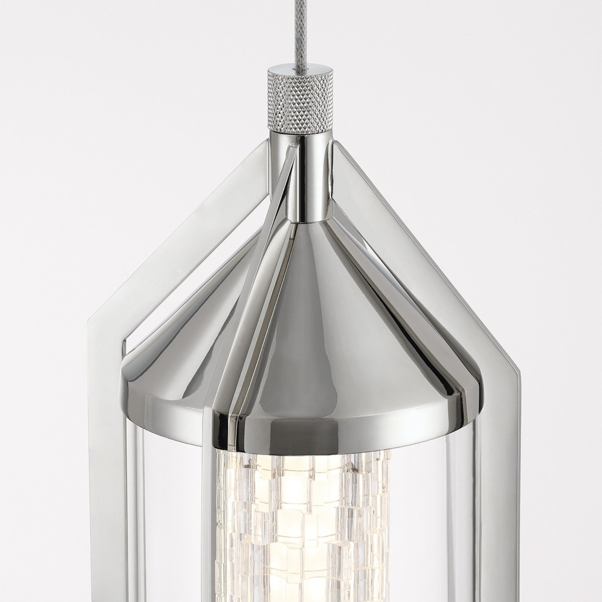 Espada 20" LED Pendant, Polished Nickel Finish - Bees Lighting