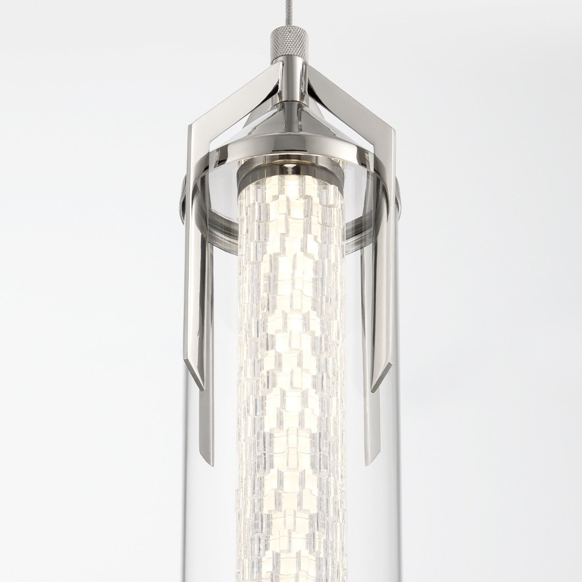 Espada 20" LED Pendant, Polished Nickel Finish - Bees Lighting
