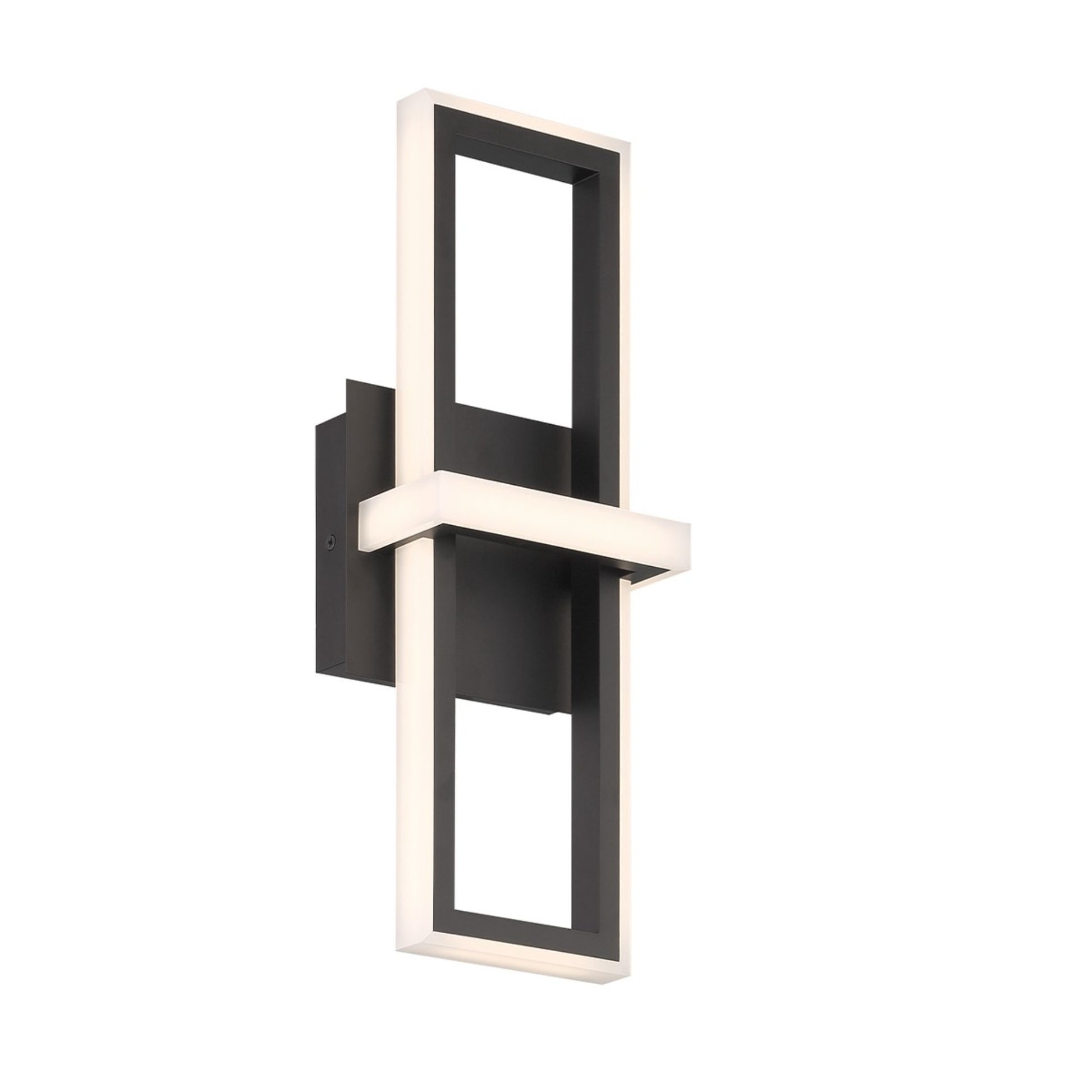 Bordo 16" LED Outdoor Wall Sconce, Black Finish - Bees Lighting