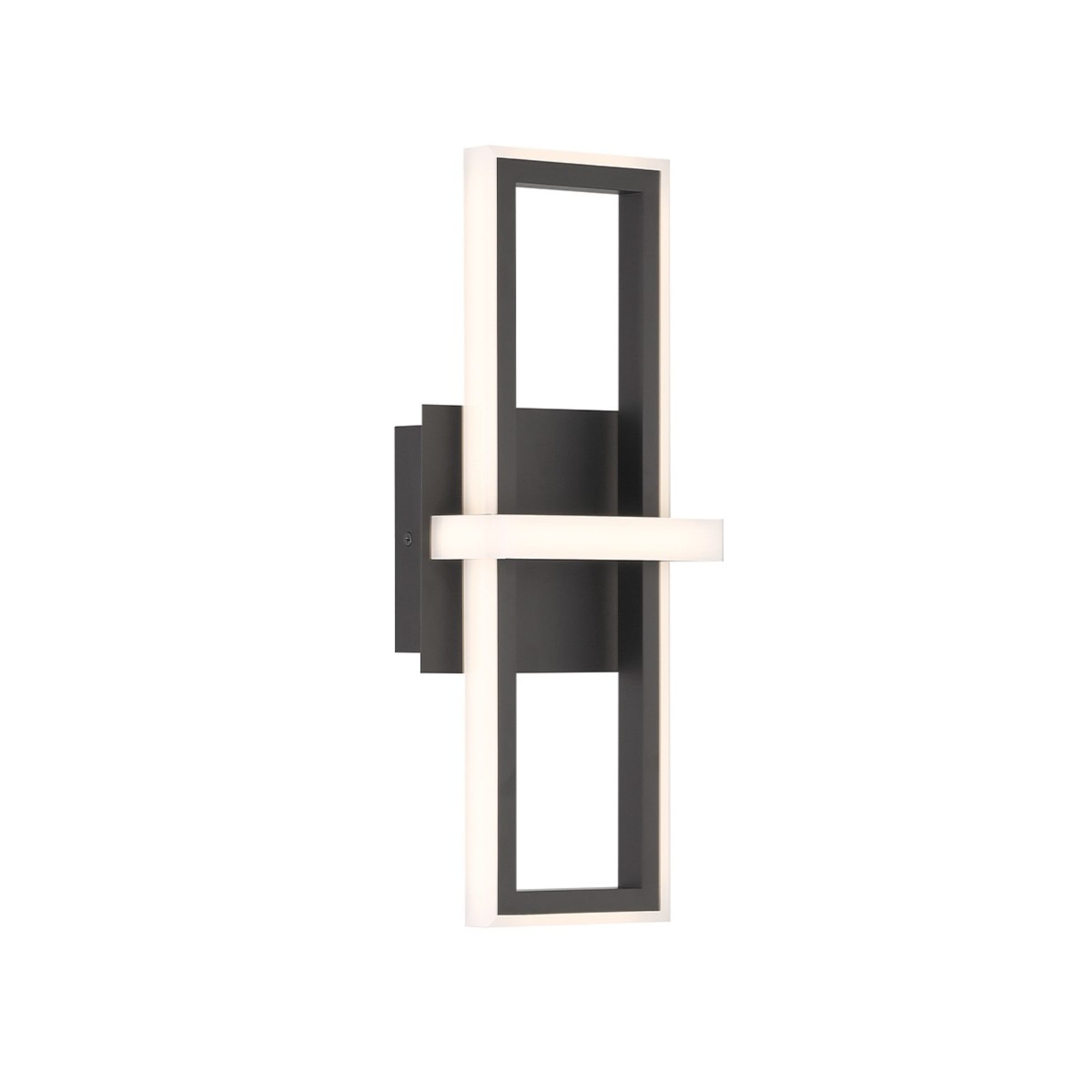 Bordo 16" LED Outdoor Wall Sconce, Black Finish - Bees Lighting