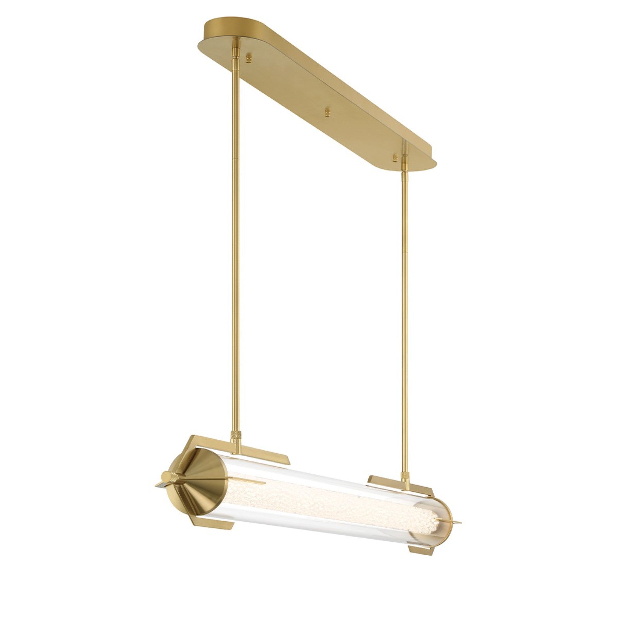 Espada 48" LED Linear Chandelier, Gold Finish - Bees Lighting