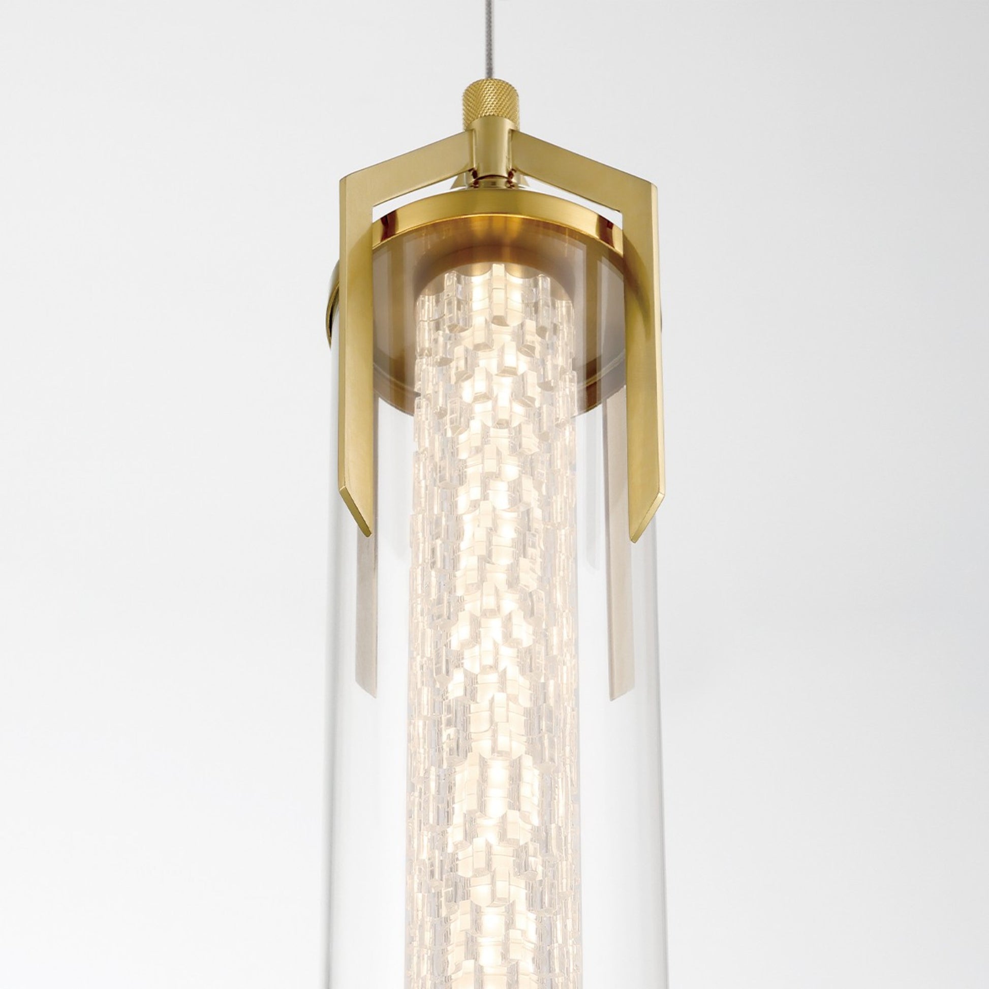 Espada 20" LED Pendant, Gold Finish - Bees Lighting