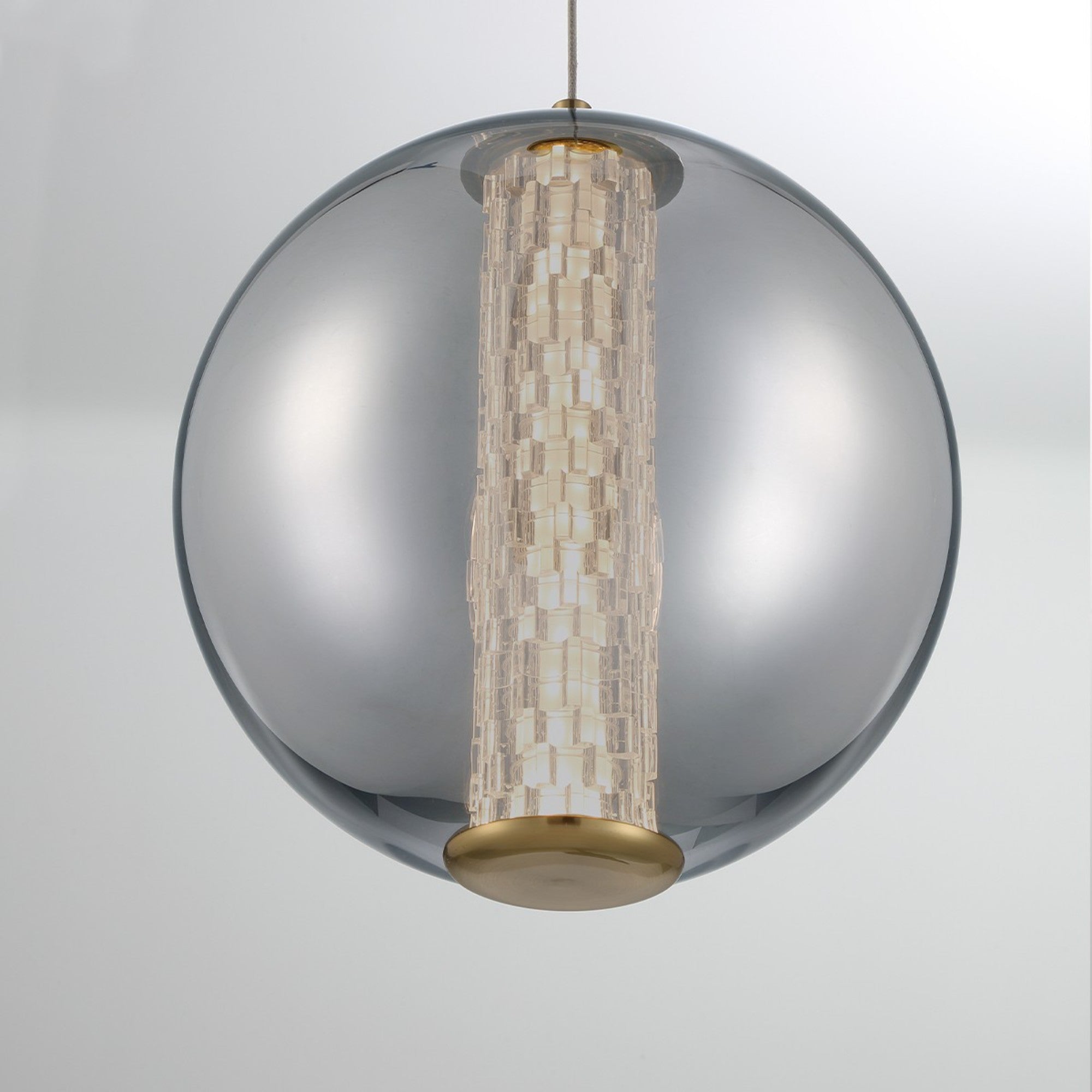 Atomo 9" LED Pendant, Gold Finish - Bees Lighting