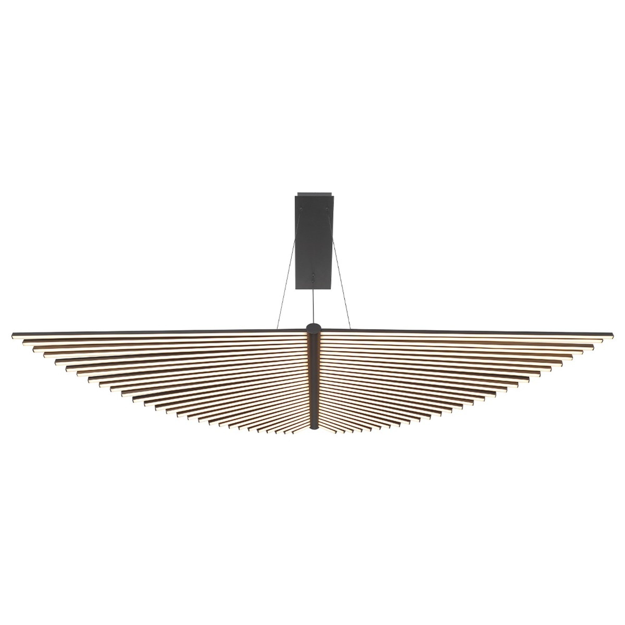 Seraph 59" LED Grand Chandelier, Black Finish - Bees Lighting