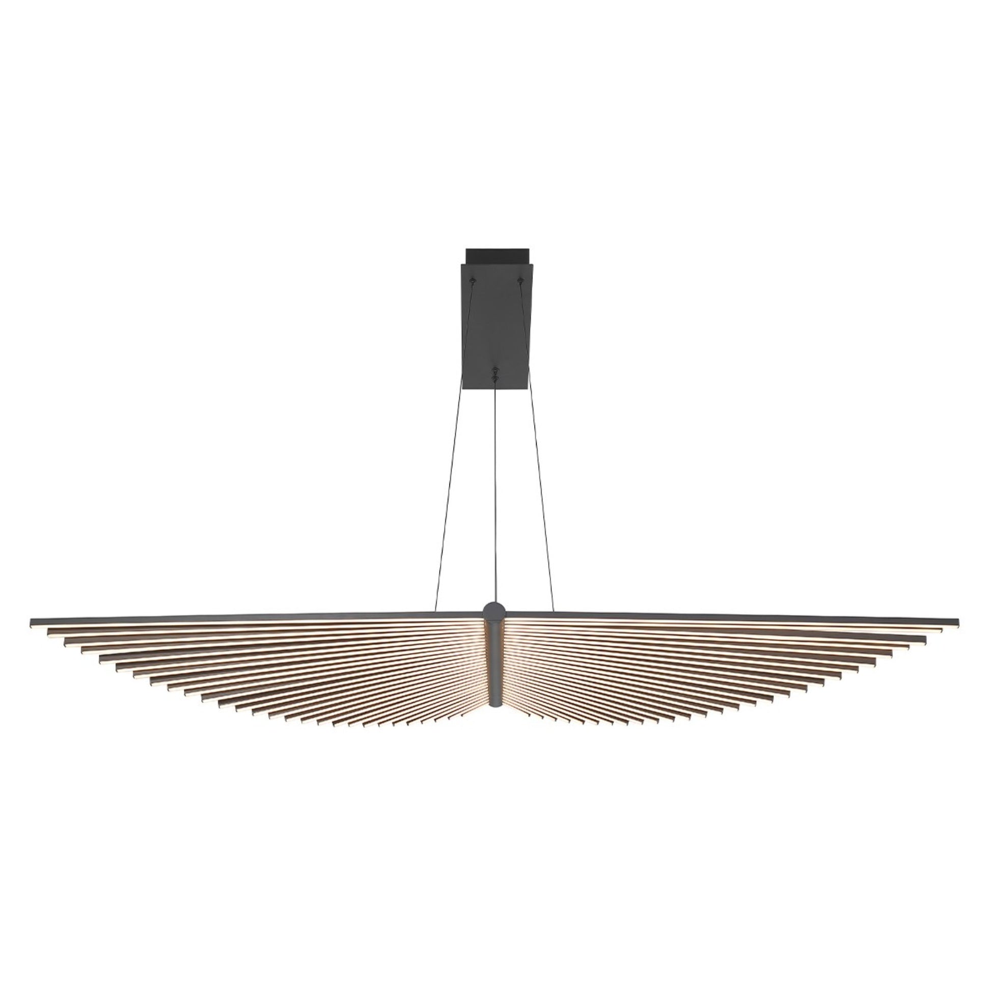 Seraph 59" LED Grand Chandelier, Black Finish - Bees Lighting