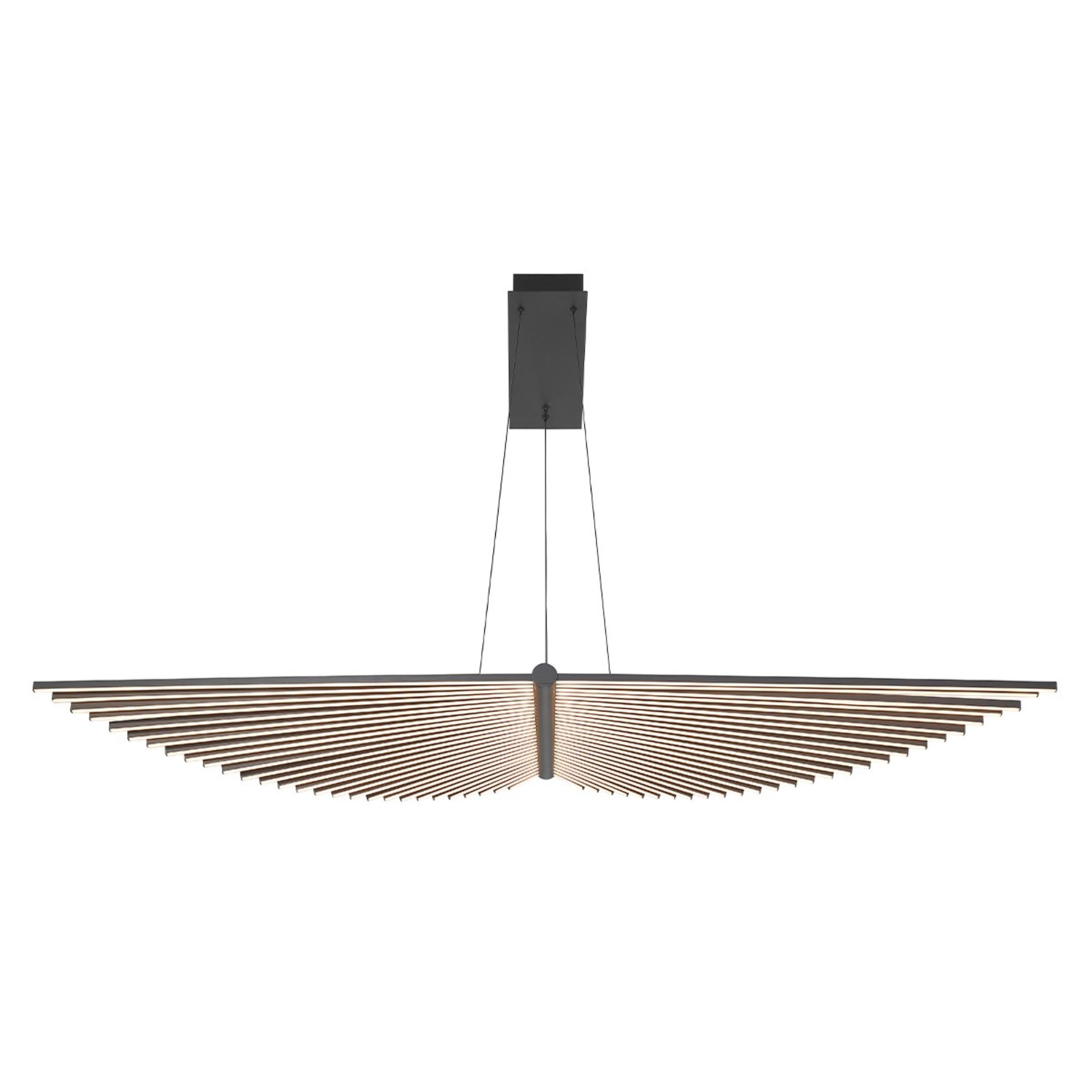 Seraph 59" LED Grand Chandelier, Black Finish - Bees Lighting