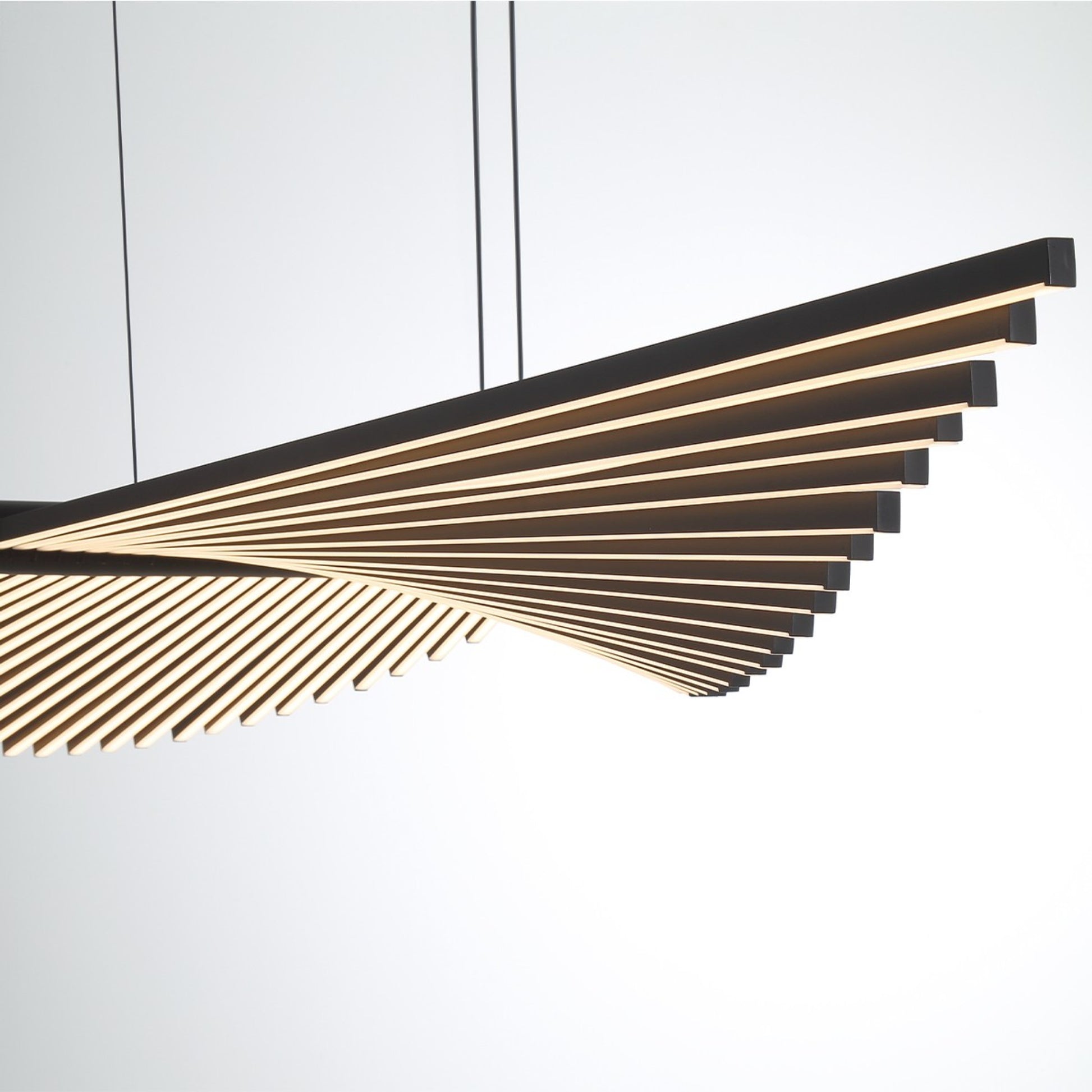 Seraph 59" LED Grand Chandelier, Black Finish - Bees Lighting