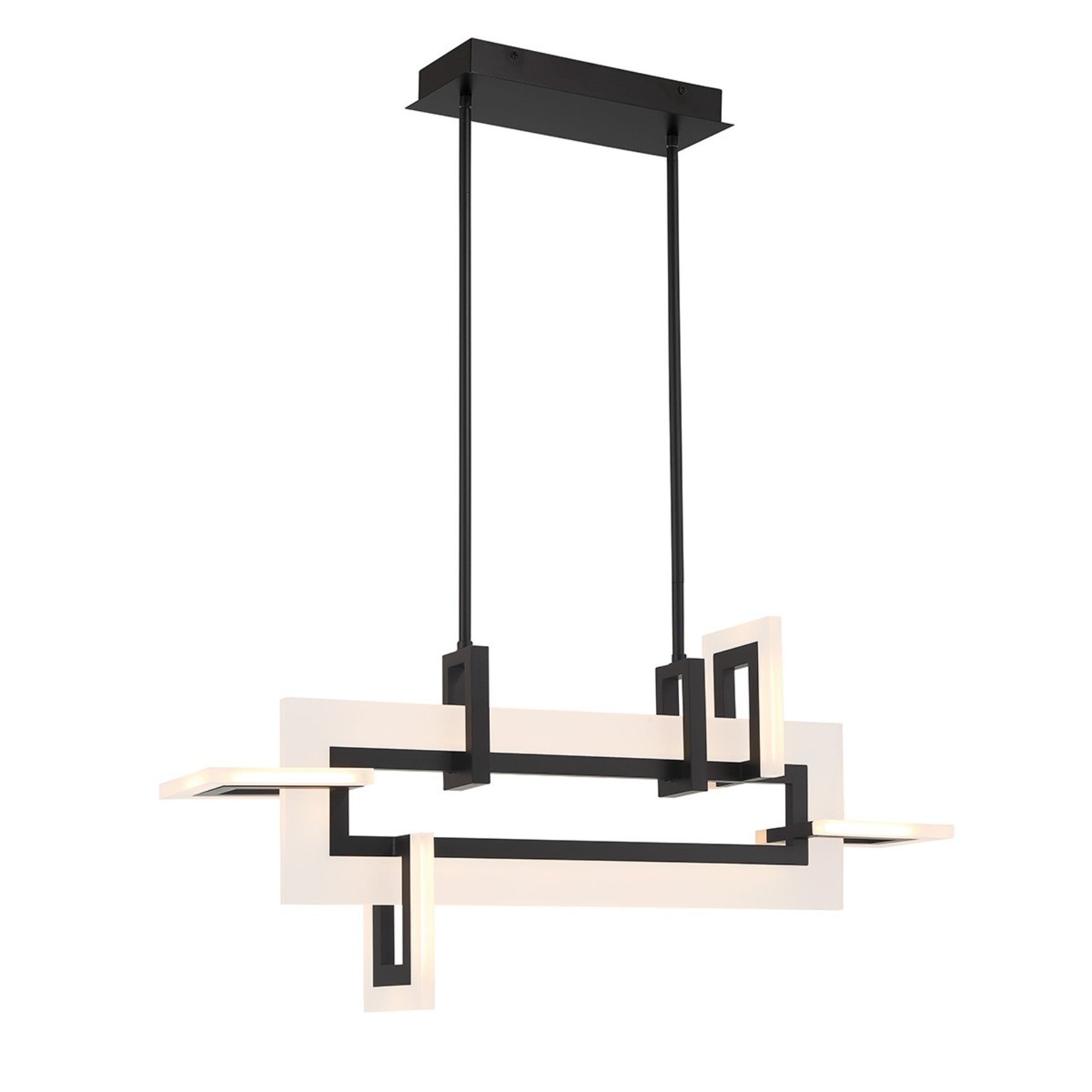Inizio 33" LED Chandelier, Black Finish - Bees Lighting