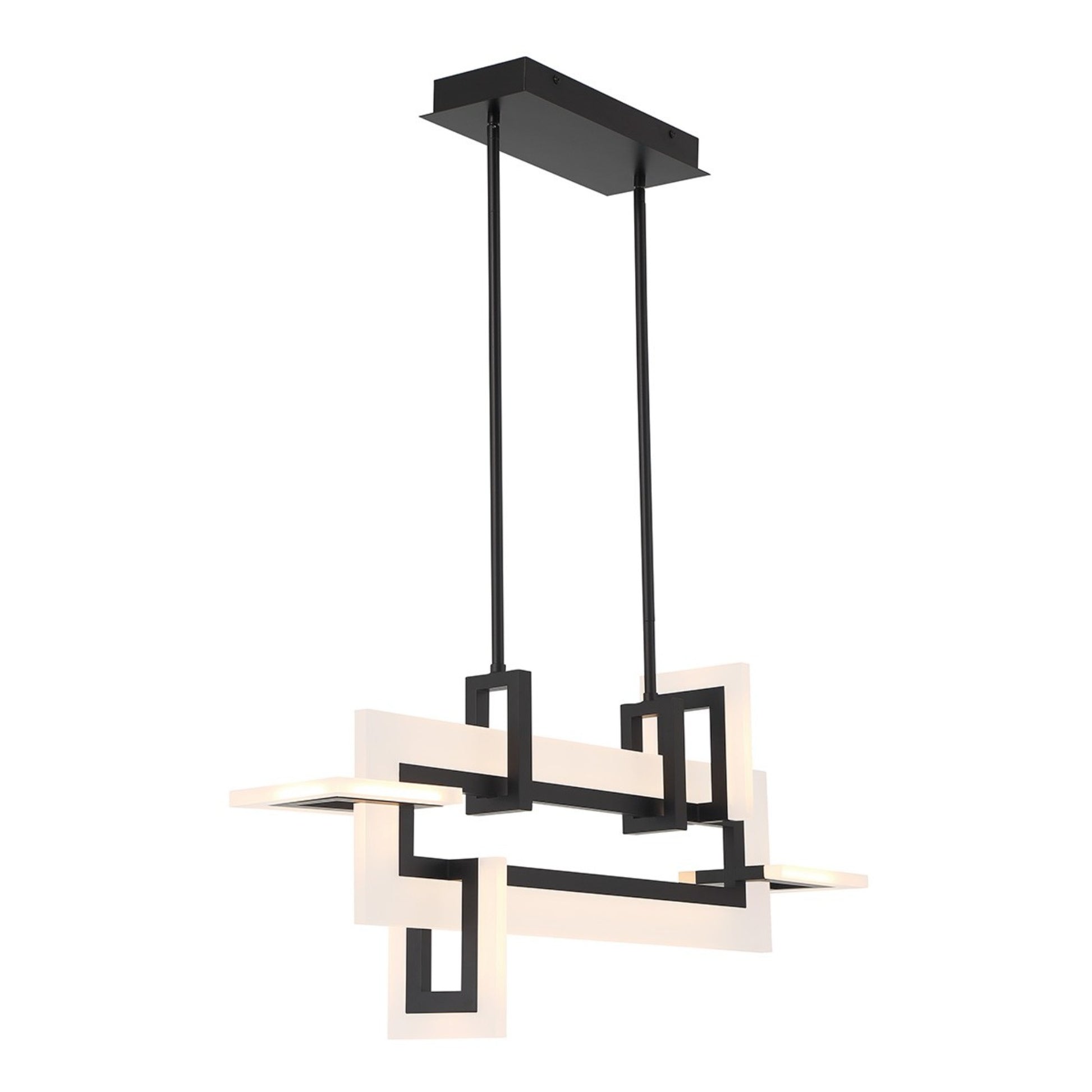 Inizio 33" LED Chandelier, Black Finish - Bees Lighting