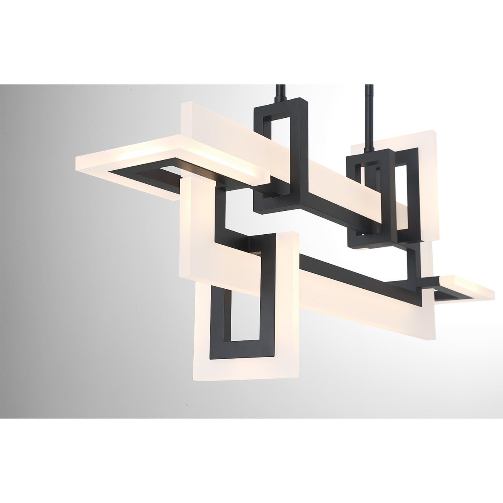 Inizio 33" LED Chandelier, Black Finish - Bees Lighting