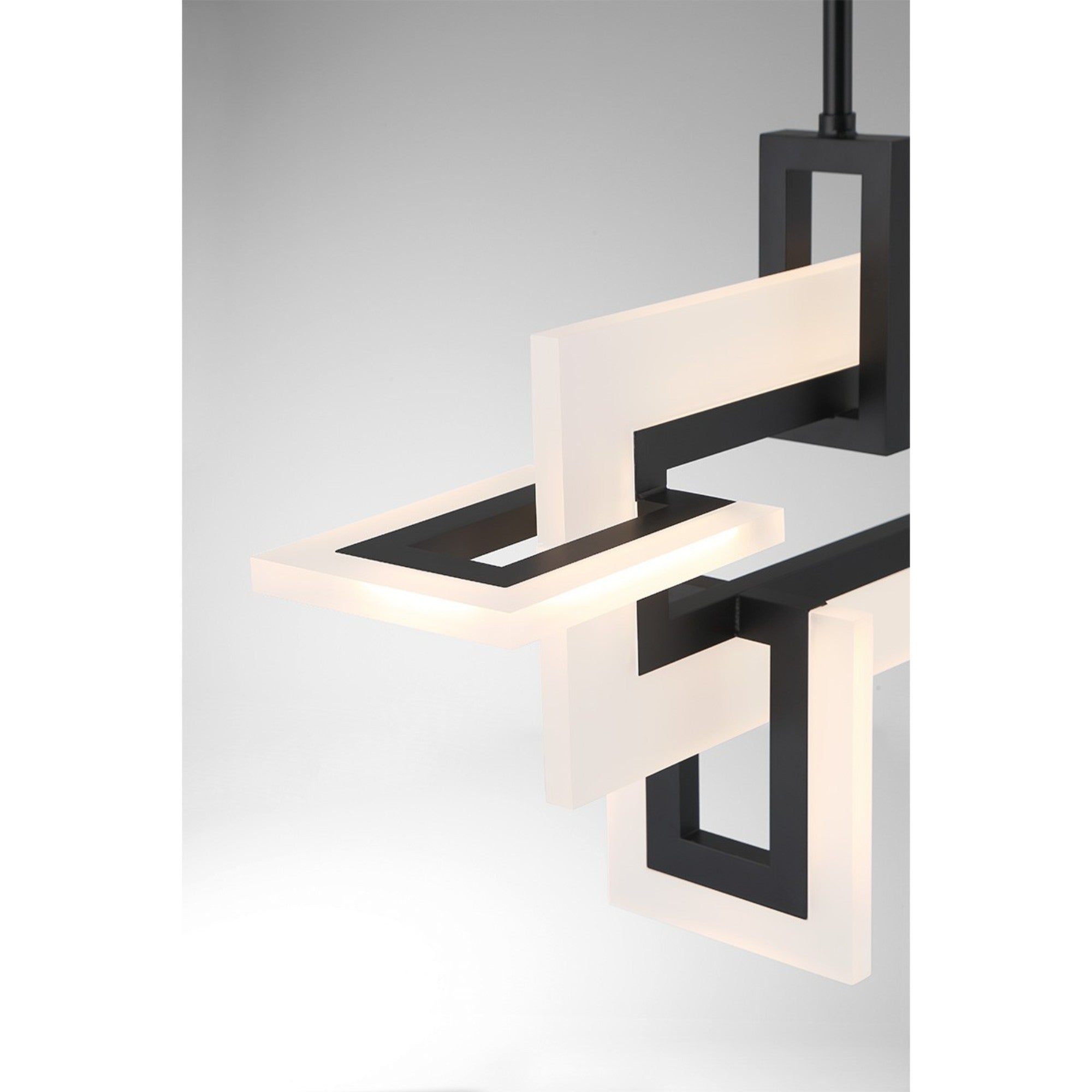 Inizio 33" LED Chandelier, Black Finish - Bees Lighting