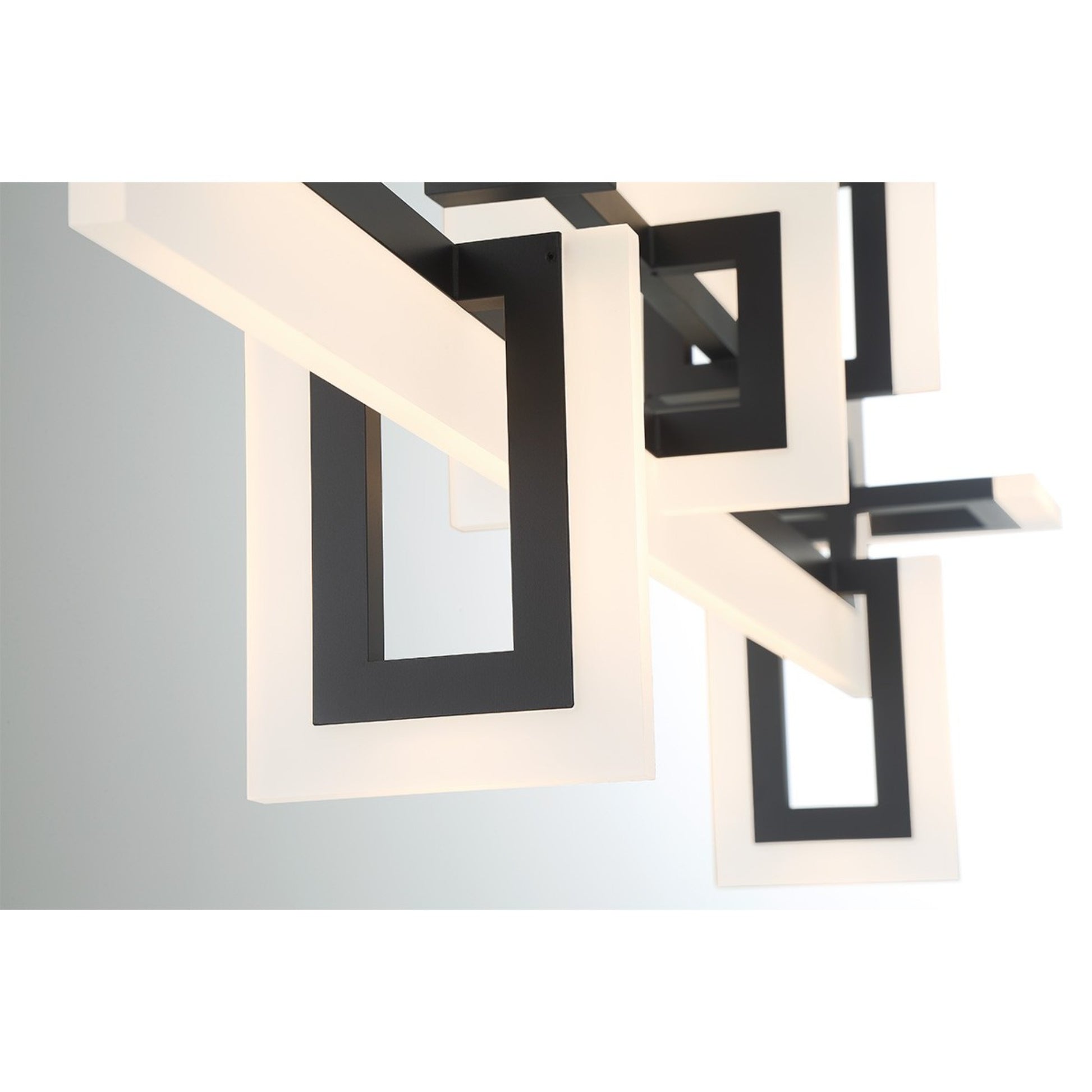 Inizio 48" LED Linear Chandelier, Black Finish - Bees Lighting