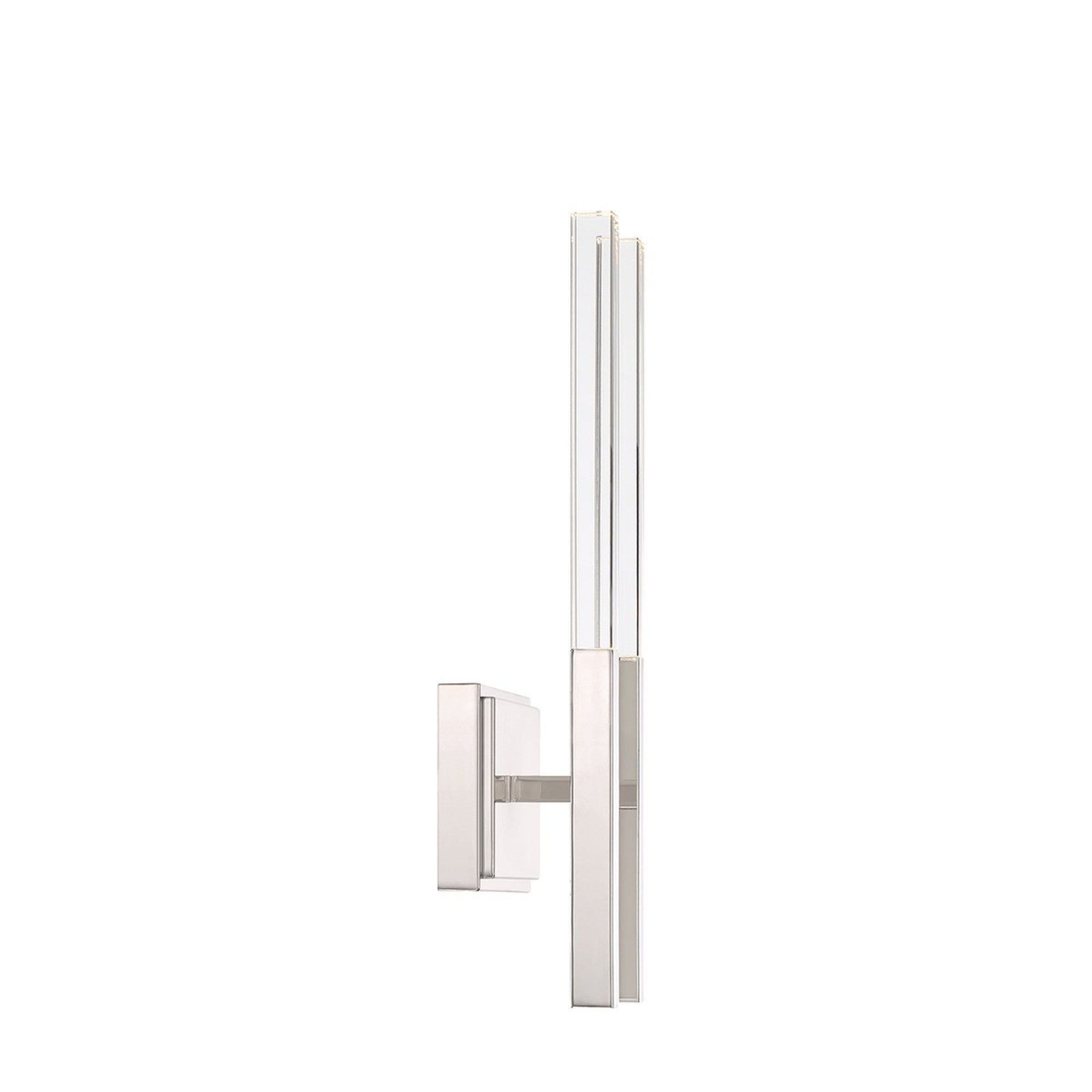 Benicio 2-Light 18" LED Wall Sconce, Polished Nickel Finish - Bees Lighting