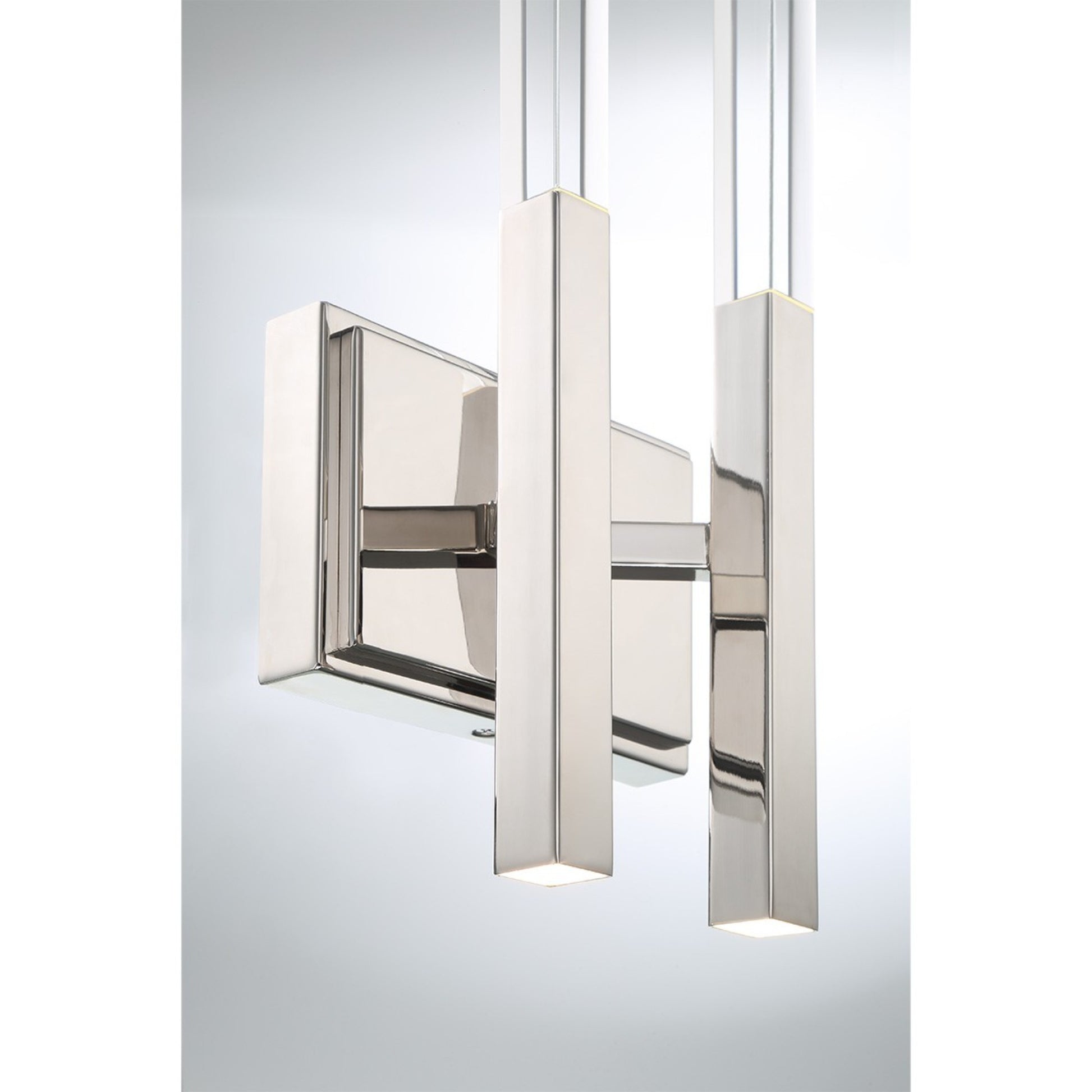 Benicio 2-Light 18" LED Wall Sconce, Polished Nickel Finish - Bees Lighting