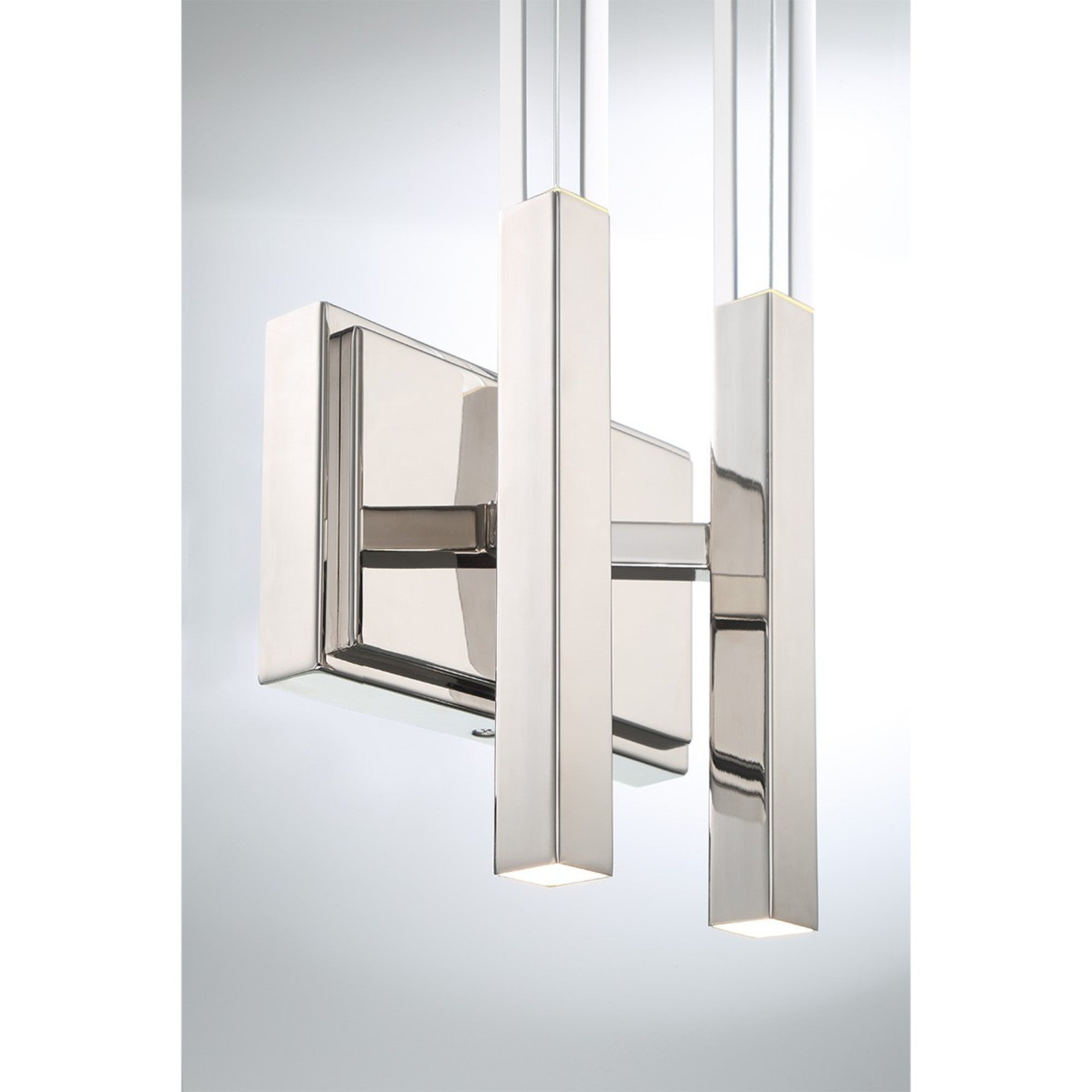 Benicio 2-Light 18" LED Wall Sconce, Polished Nickel Finish - Bees Lighting