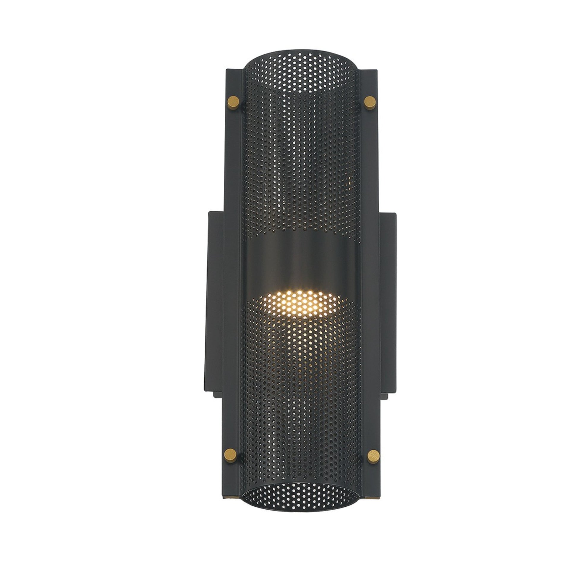 Westcliffe 12" LED Outdoor Wall Sconce, Gold & Black Finish - Bees Lighting