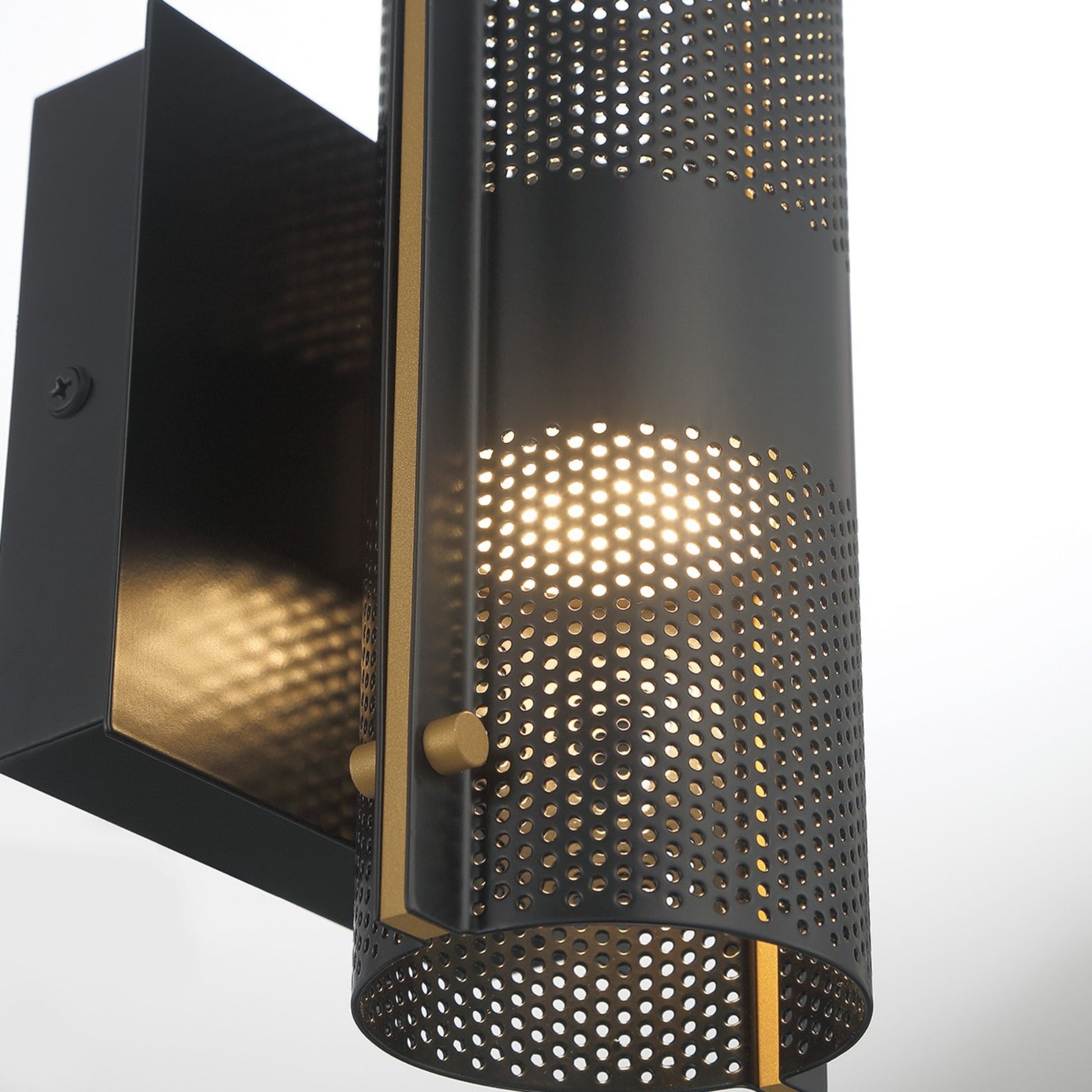 Westcliffe 12" LED Outdoor Wall Sconce, Gold & Black Finish - Bees Lighting