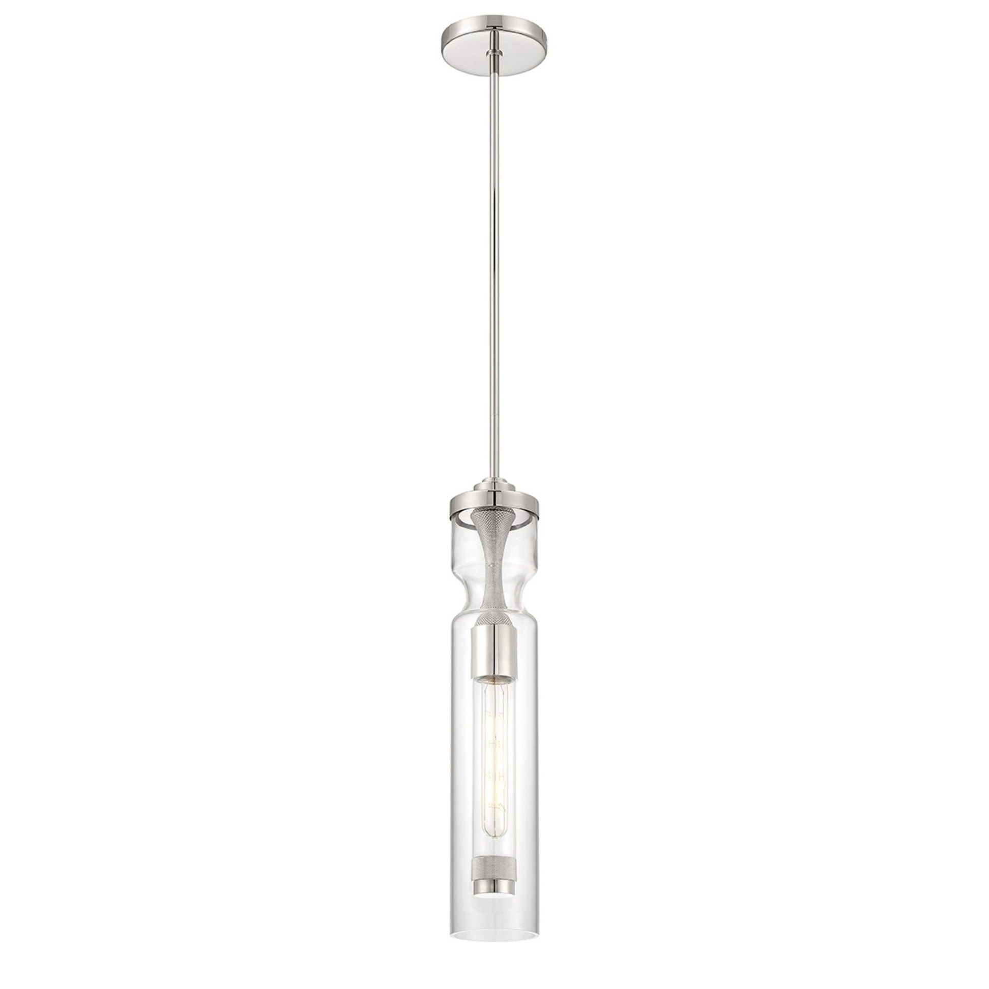 Mistero 21" Mini Pendant, Satin Nickel Finish - Bees Lighting