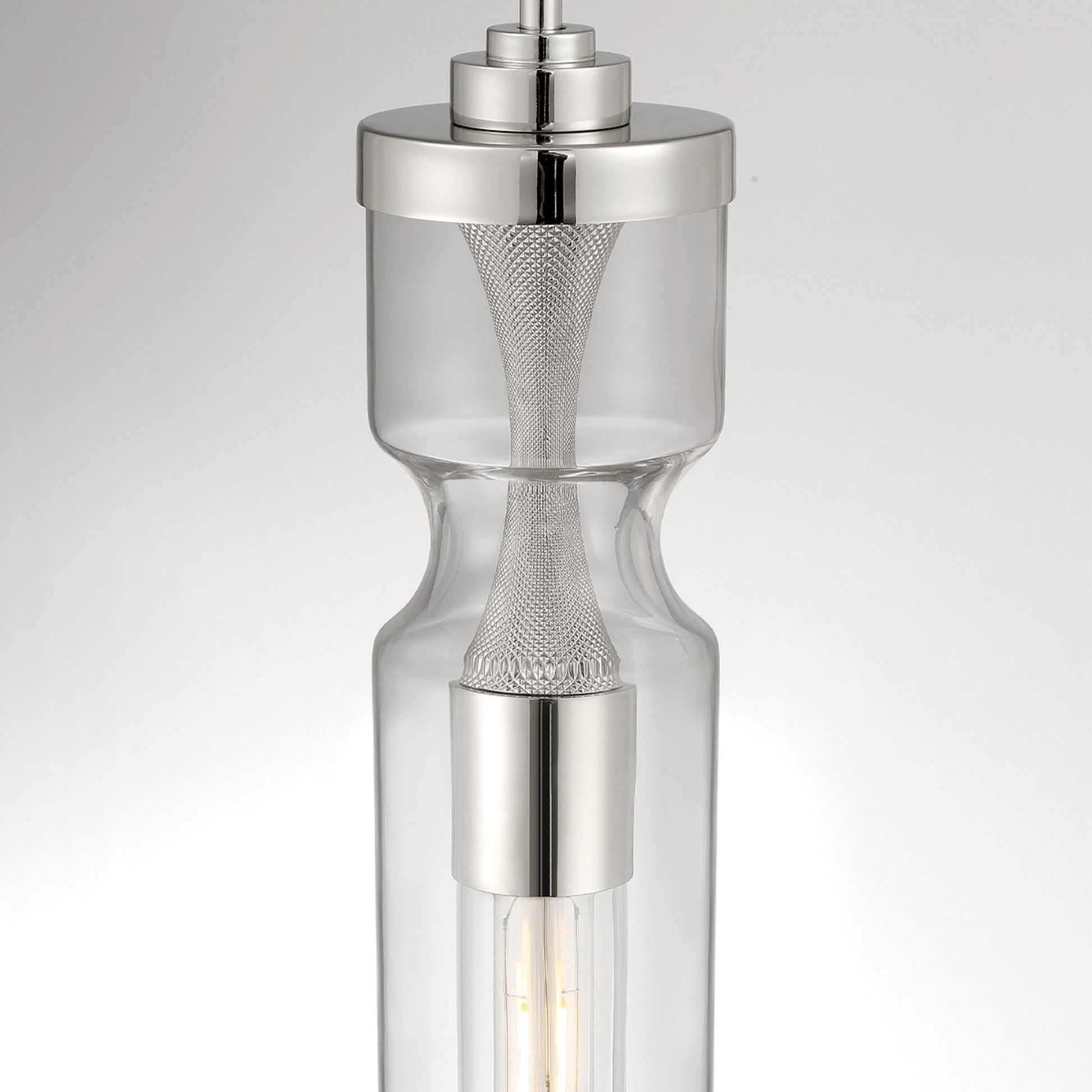 Mistero 21" Mini Pendant, Satin Nickel Finish - Bees Lighting