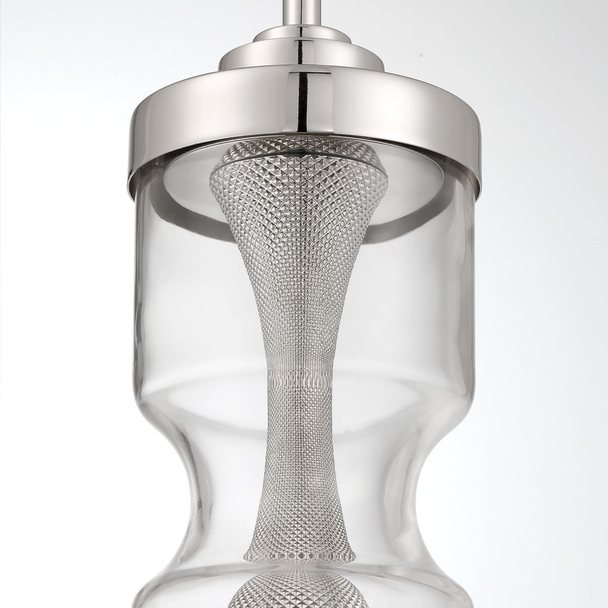 Mistero 21" Mini Pendant, Satin Nickel Finish - Bees Lighting