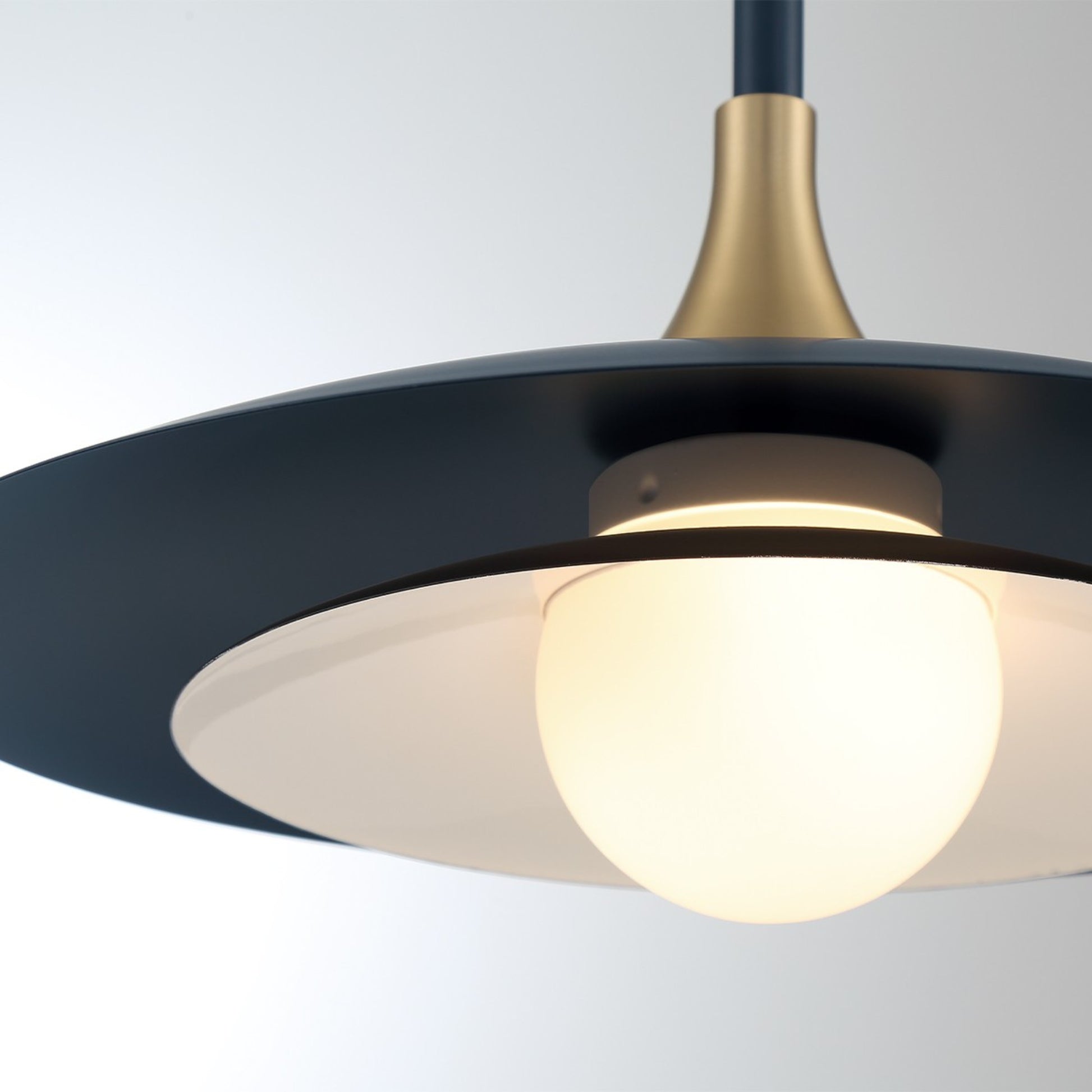 Welsh 18" LED Pendant, Blue Finish - Bees Lighting