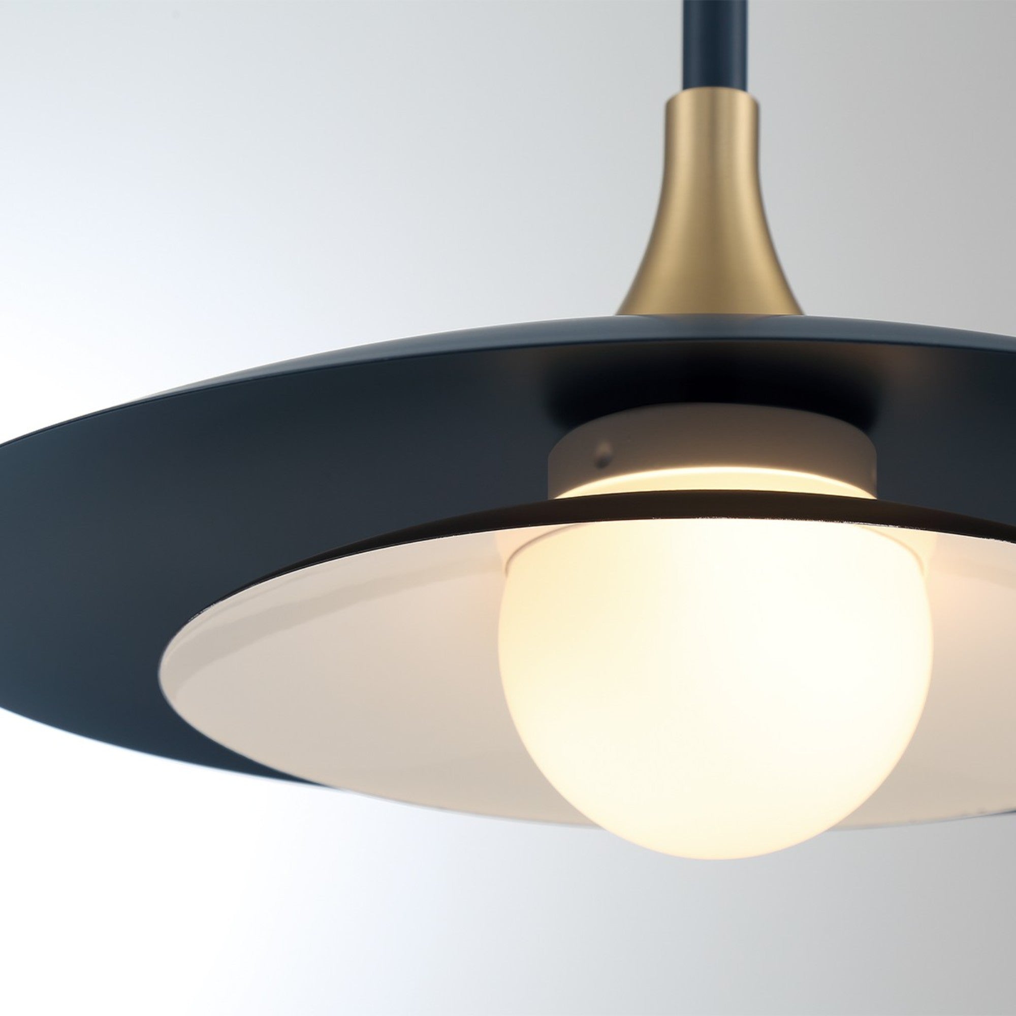 Welsh 18" LED Pendant, Blue Finish - Bees Lighting