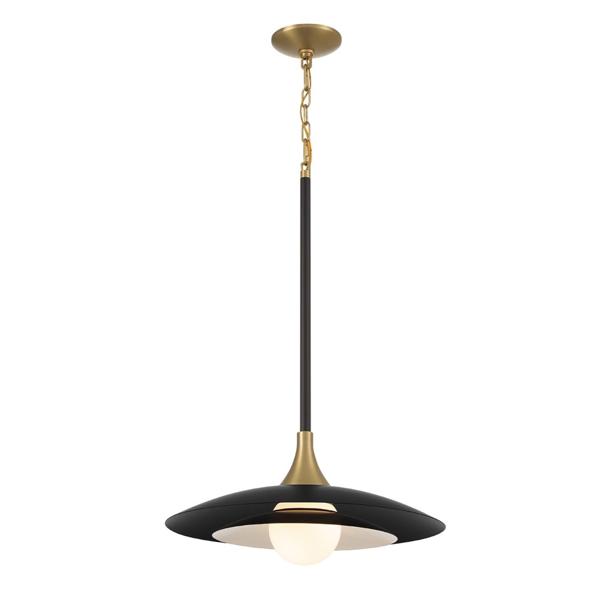 Welsh 18" LED Pendant, Black Finish - Bees Lighting