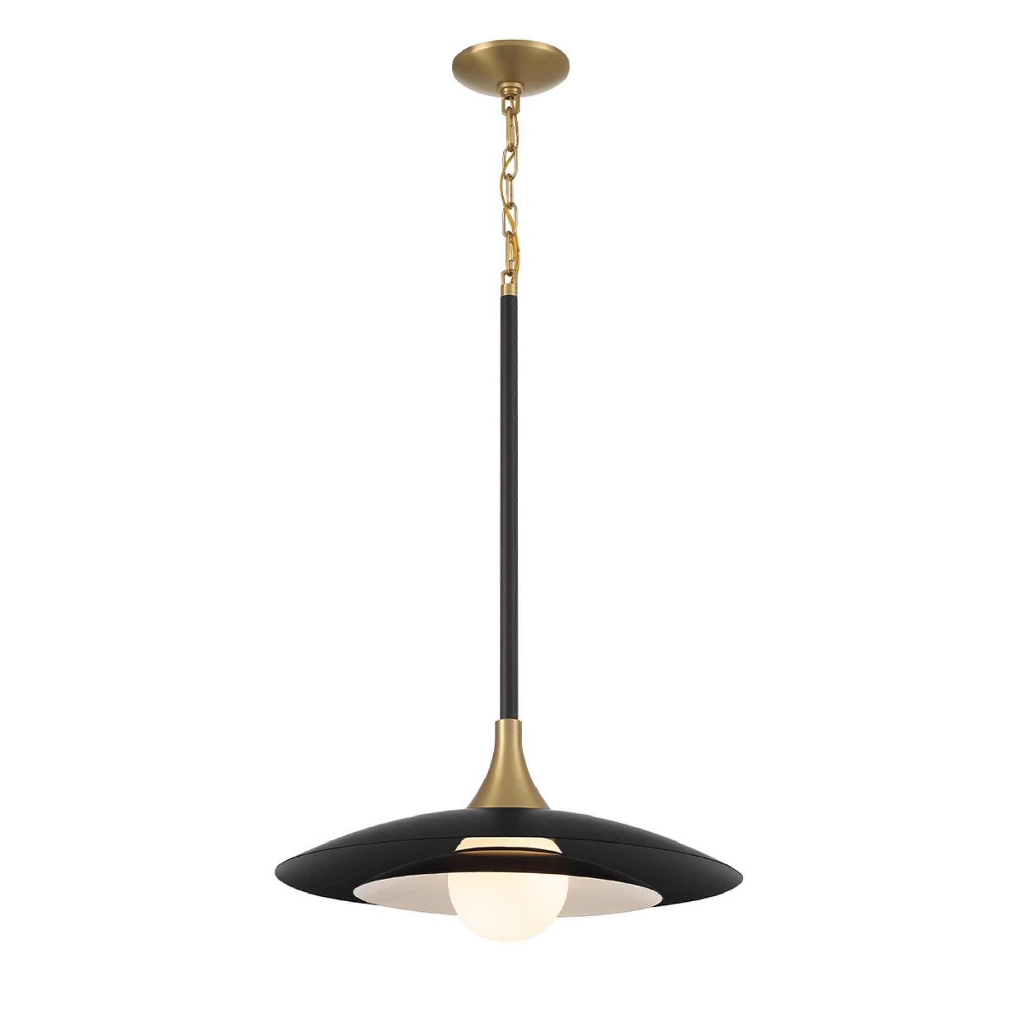 Welsh 18" LED Pendant, Black Finish - Bees Lighting