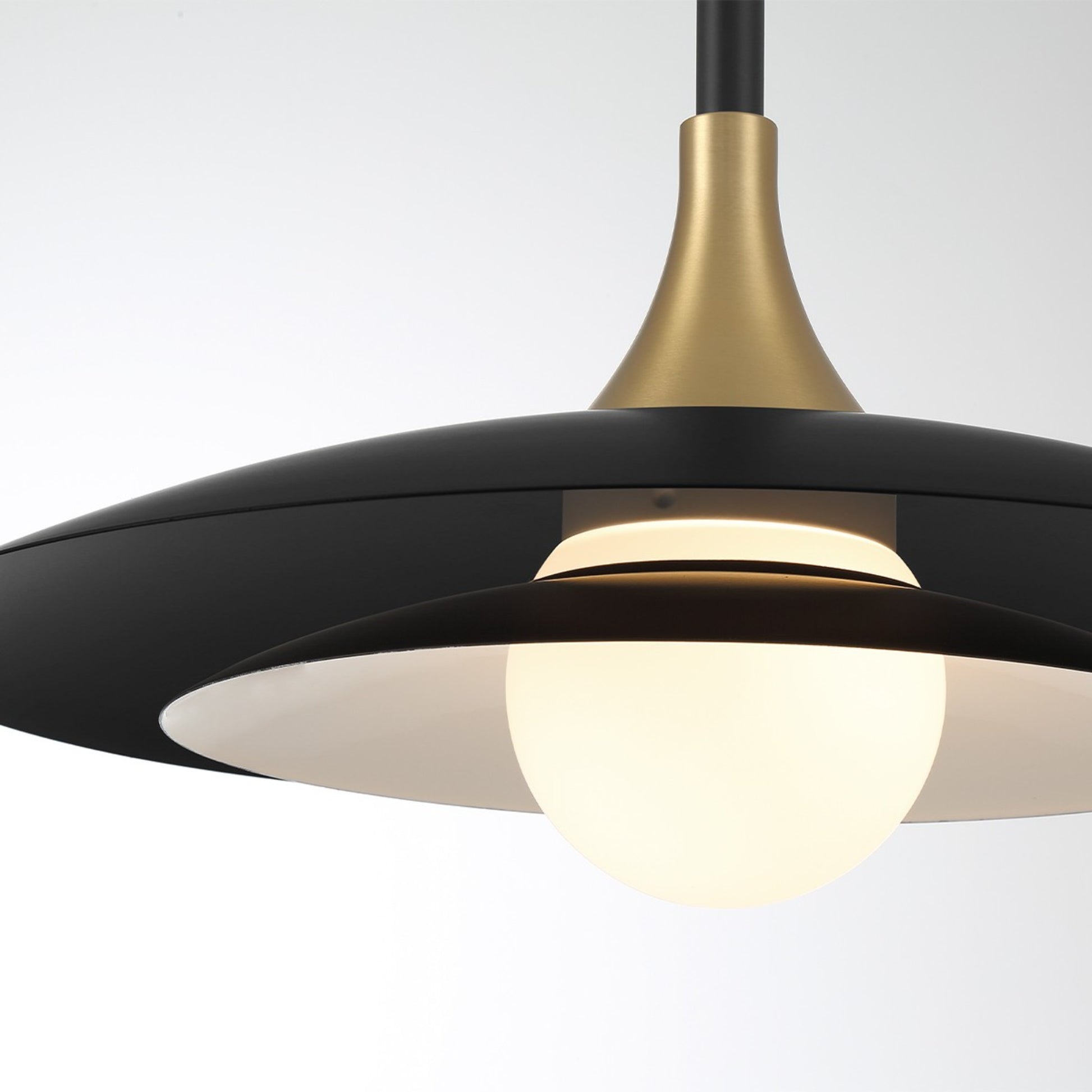 Welsh 18" LED Pendant, Black Finish - Bees Lighting