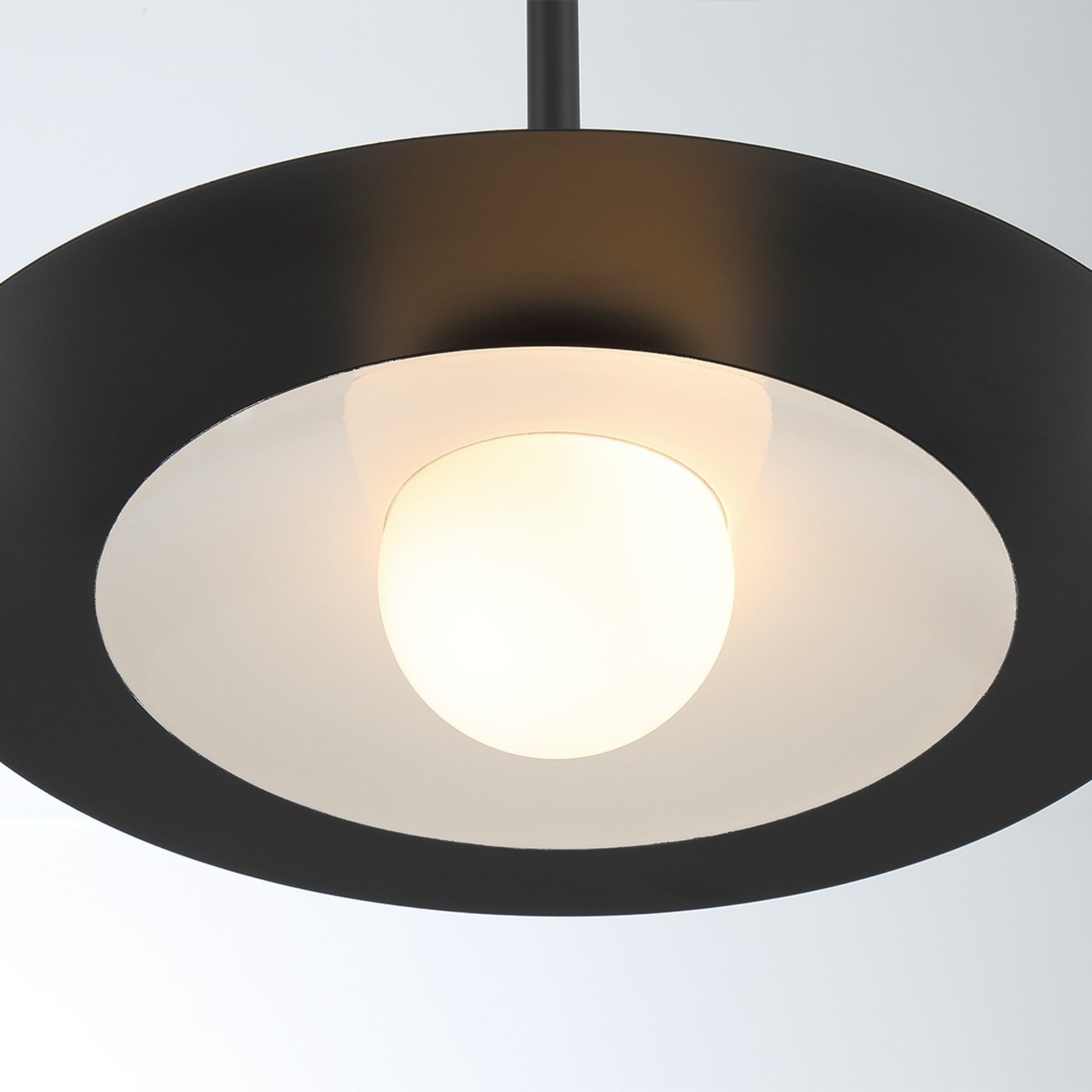 Welsh 18" LED Pendant, Black Finish - Bees Lighting