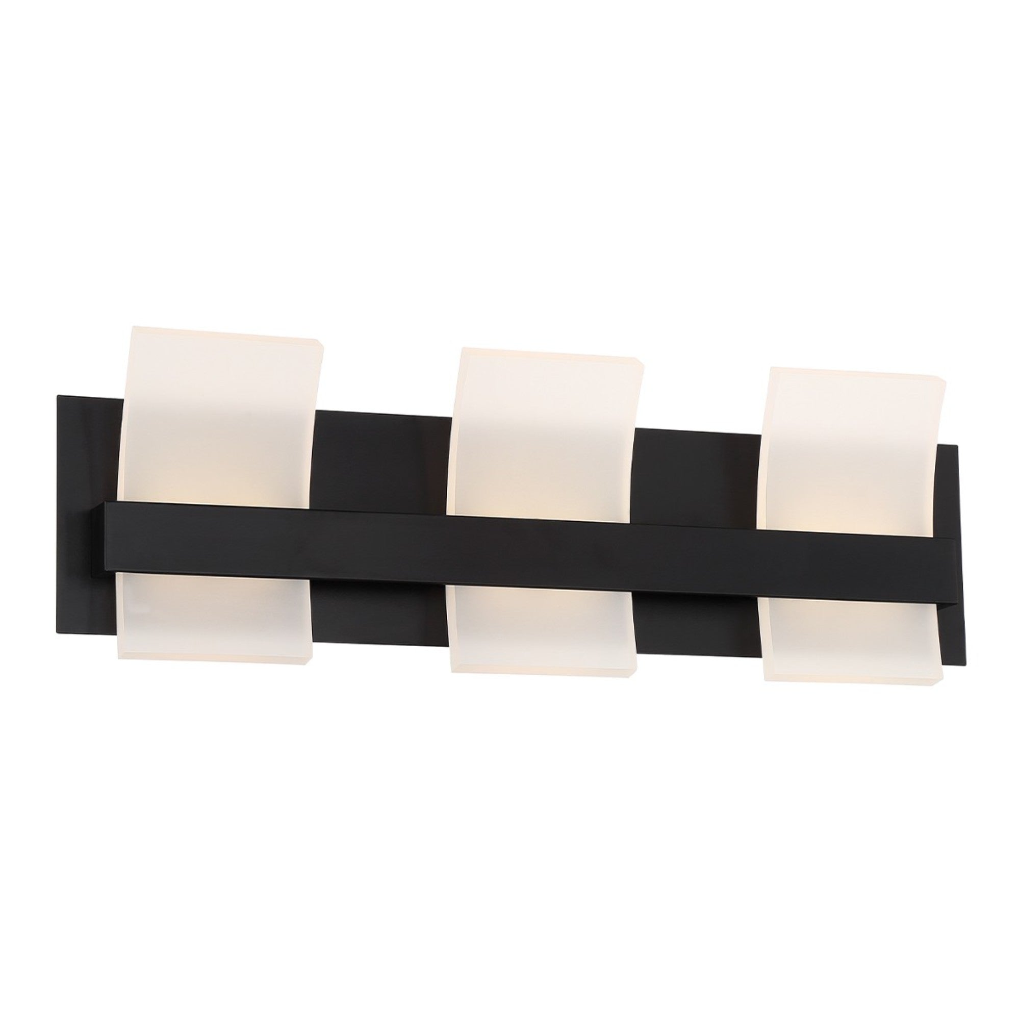 Cambridge 3-Light 21" LED Vanity, Black Finish - Bees Lighting
