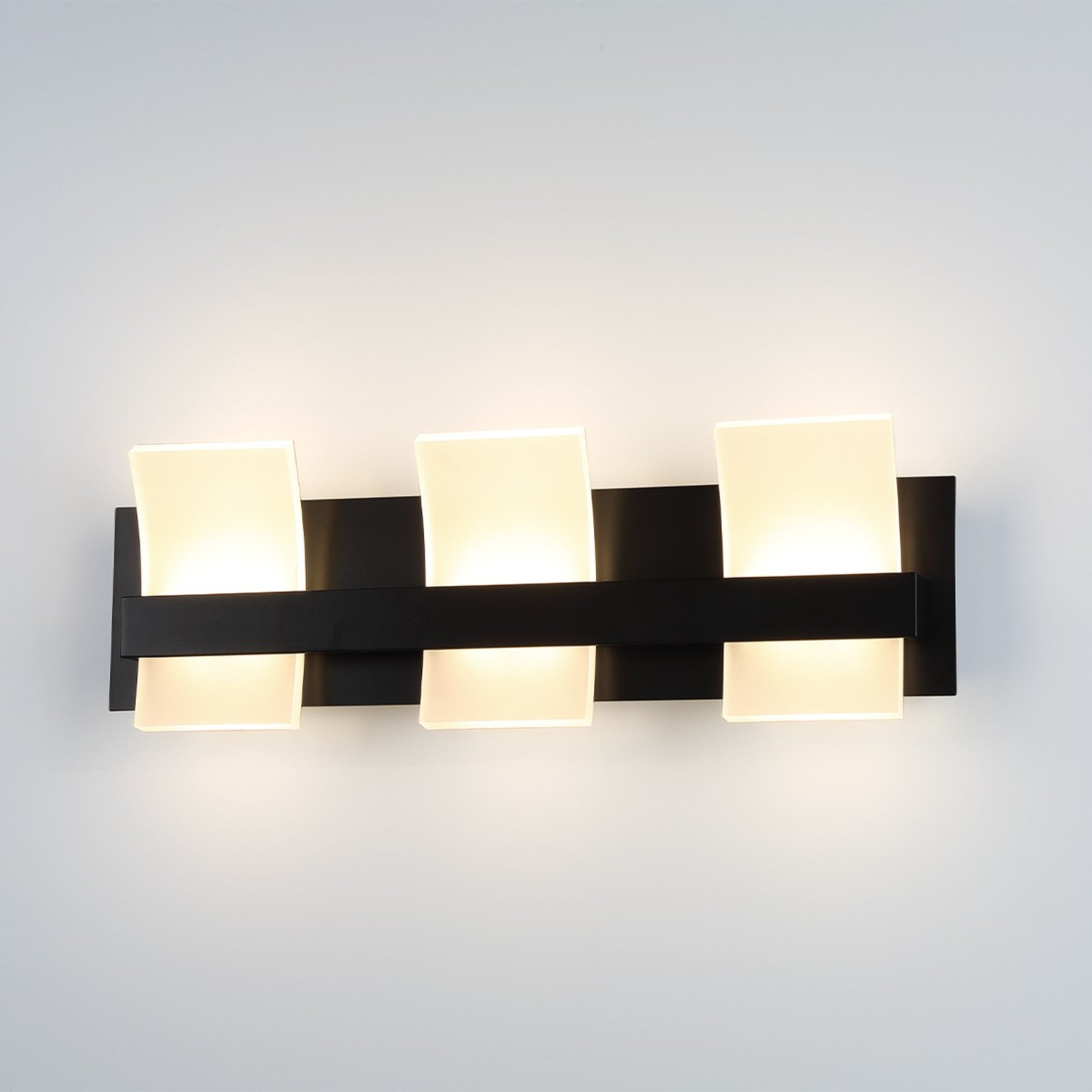 Cambridge 3-Light 21" LED Vanity, Black Finish - Bees Lighting