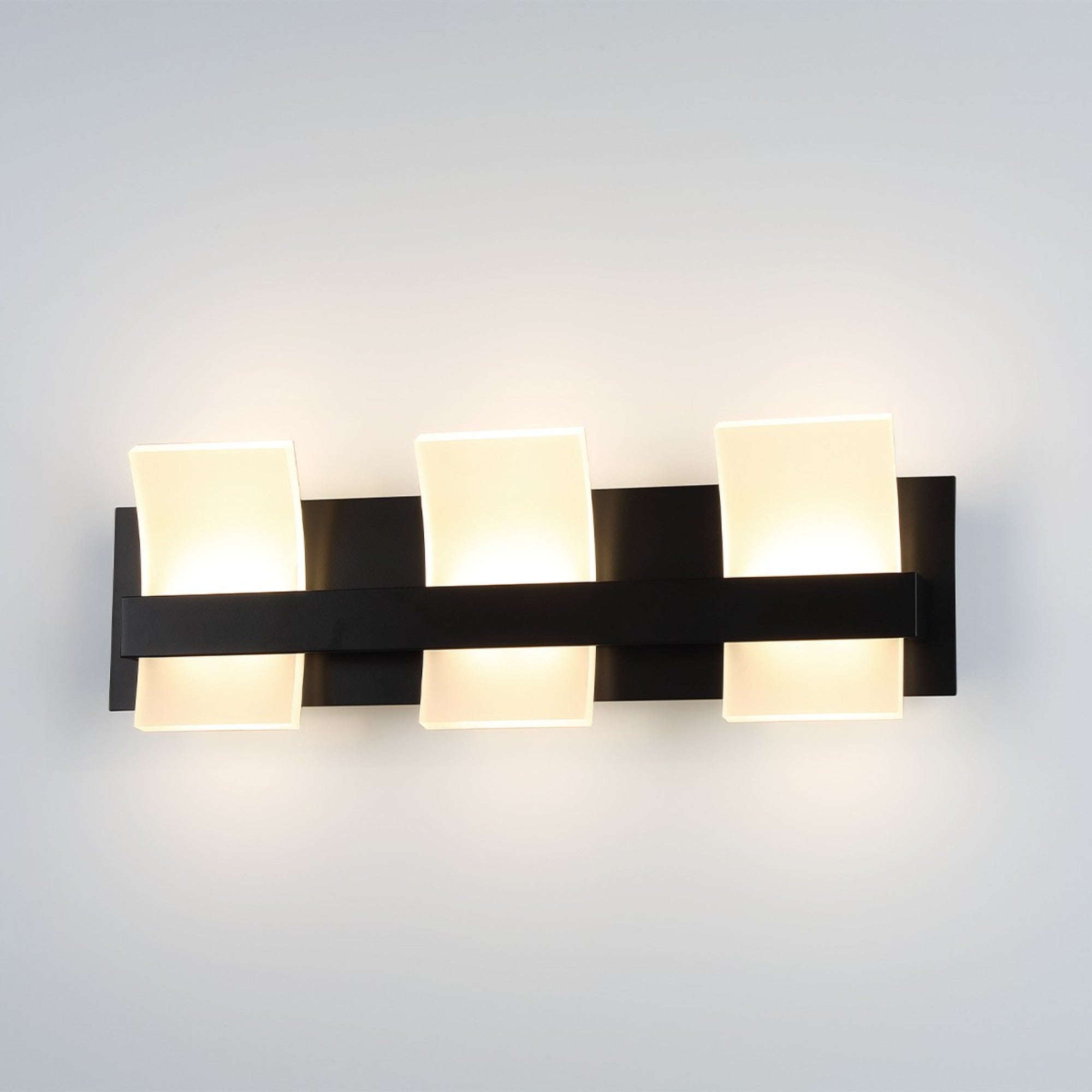 Cambridge 3-Light 21" LED Vanity, Black Finish - Bees Lighting
