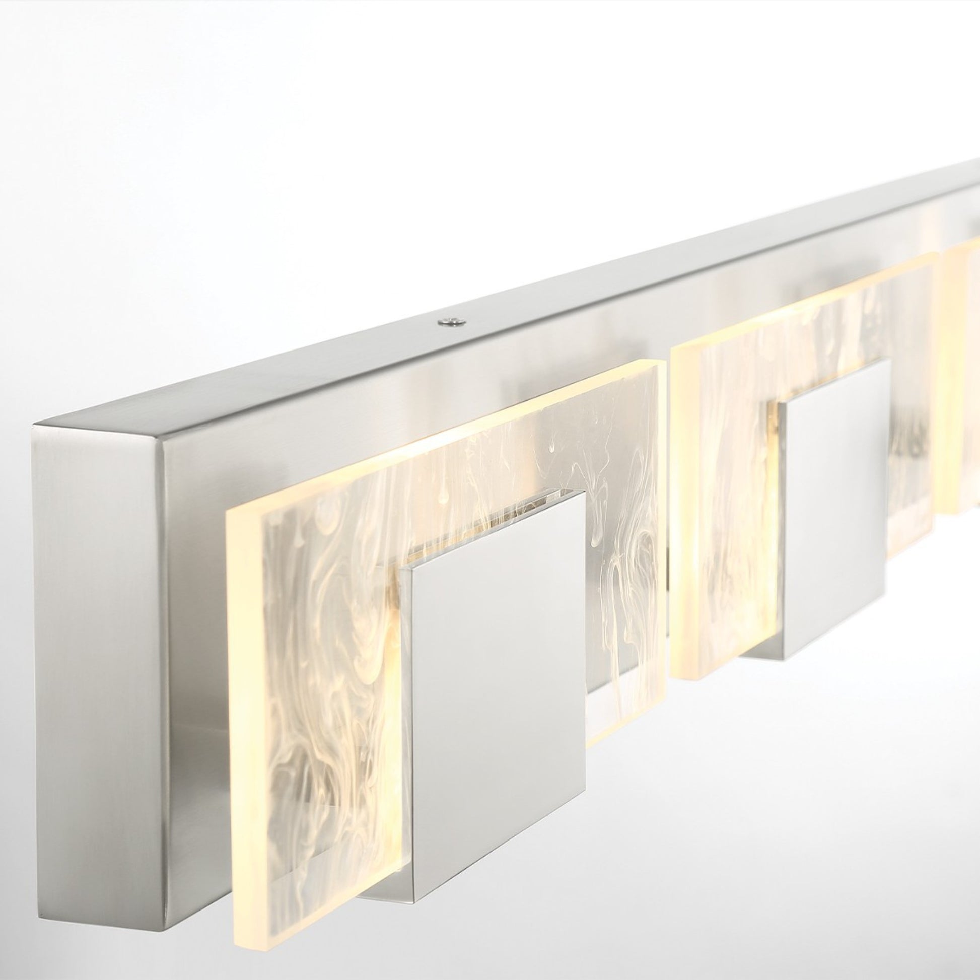 Kasha 4-Light 37" LED Vanity, Chrome Finish - Bees Lighting