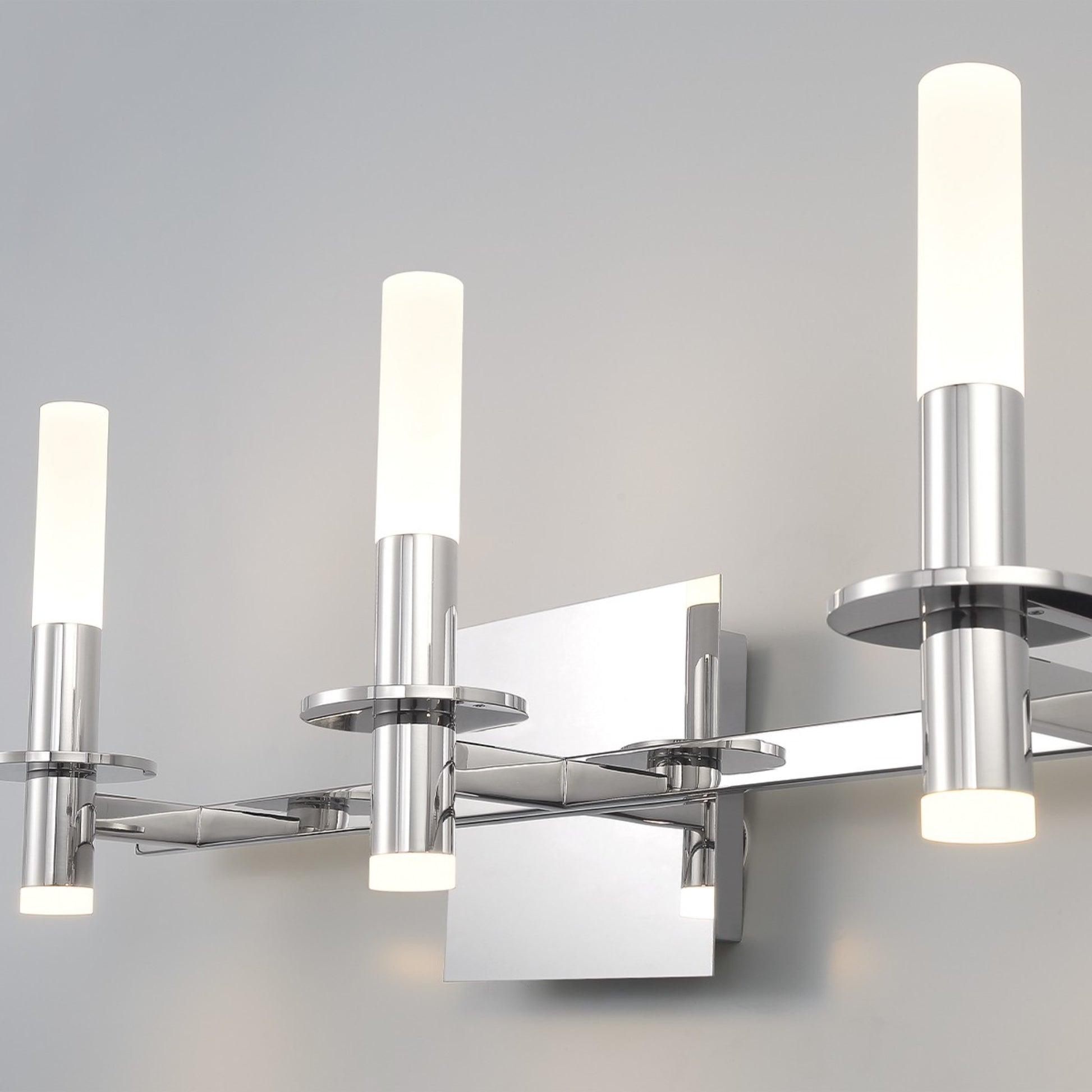 Torna 3-Light 24" LED Vanity, Polished Nickel Finish - Bees Lighting