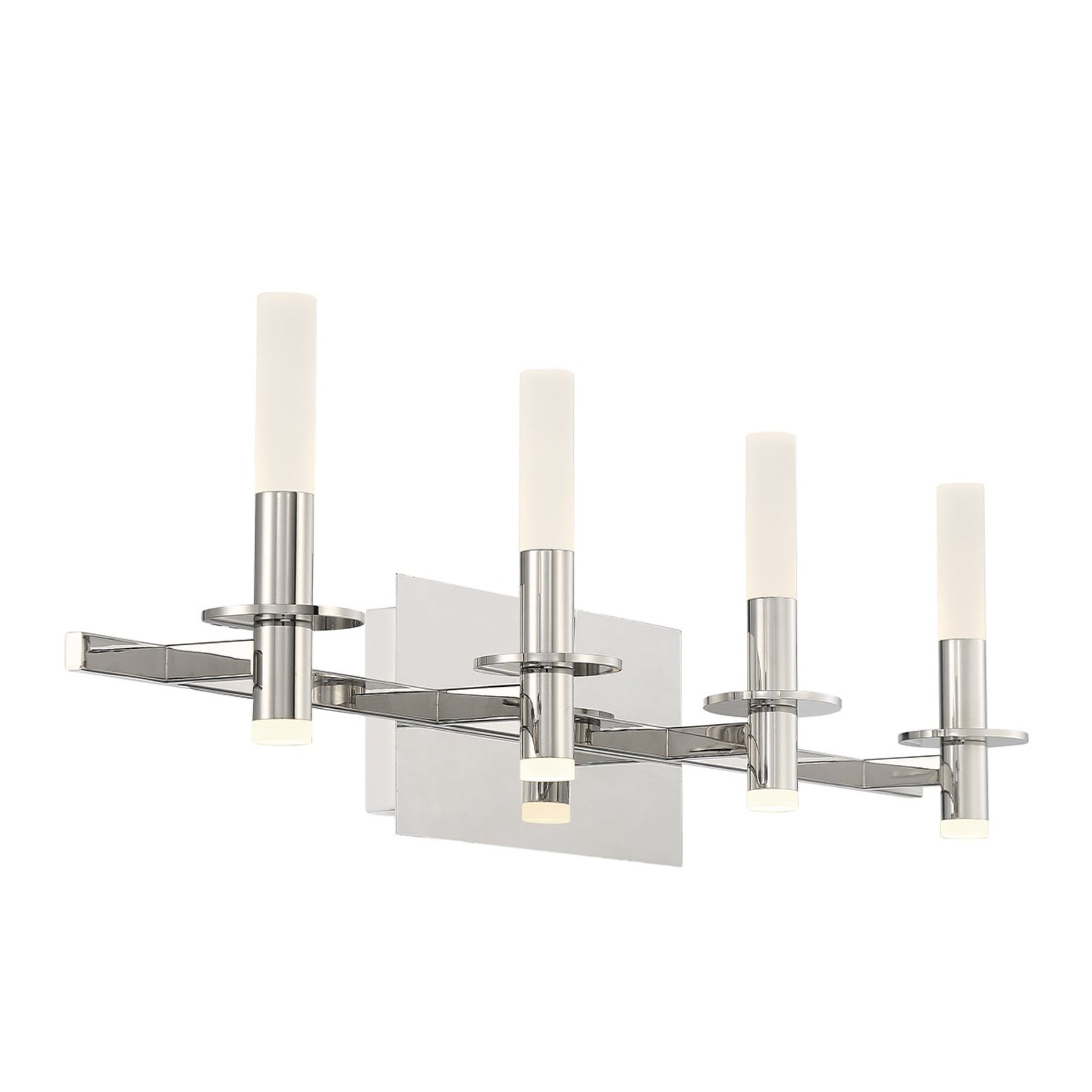Torna 4-Light 36" LED Vanity, Polished Nickel Finish - Bees Lighting