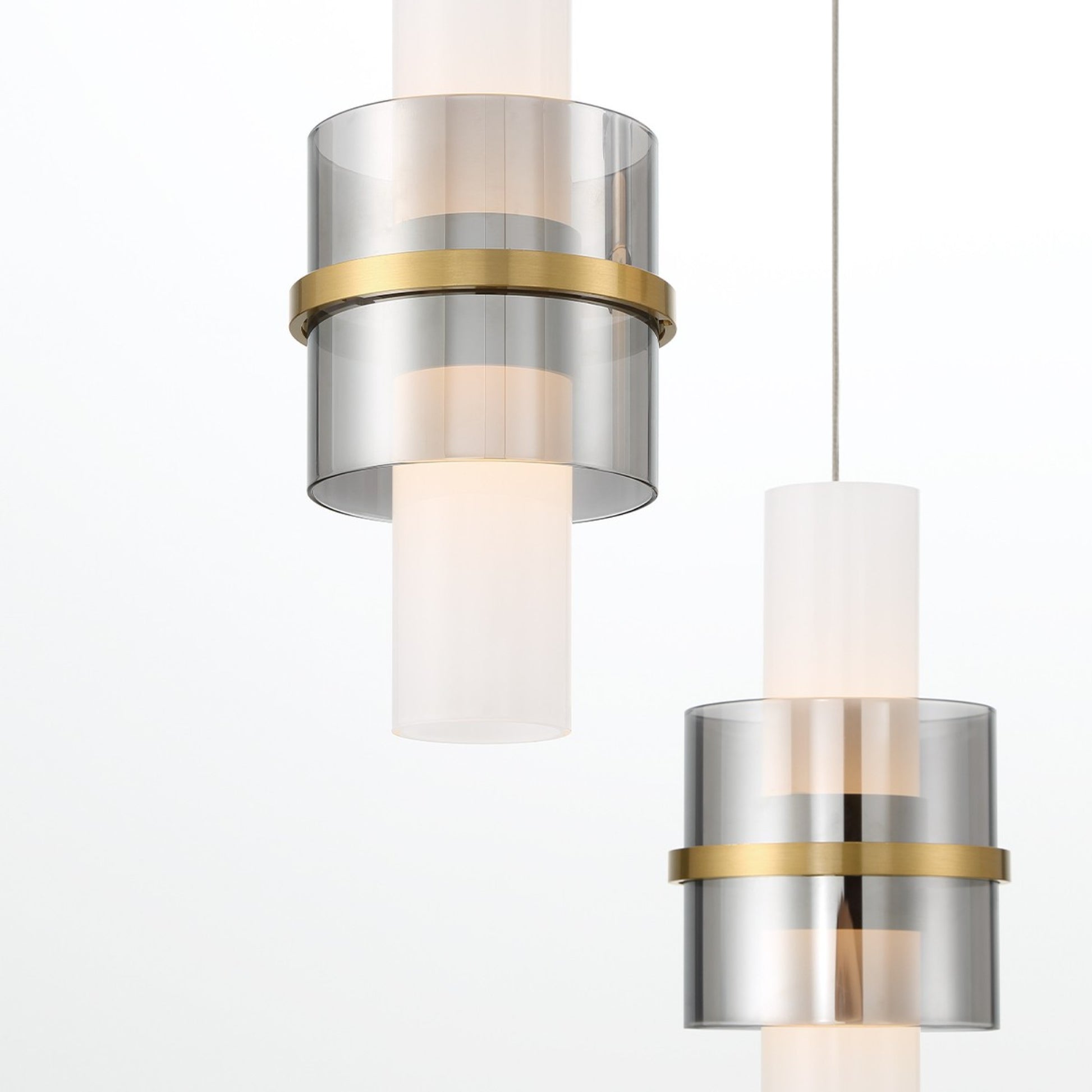 Rola 3-Light 15" LED Multi Drop Chandelier, Gold Finish - Bees Lighting