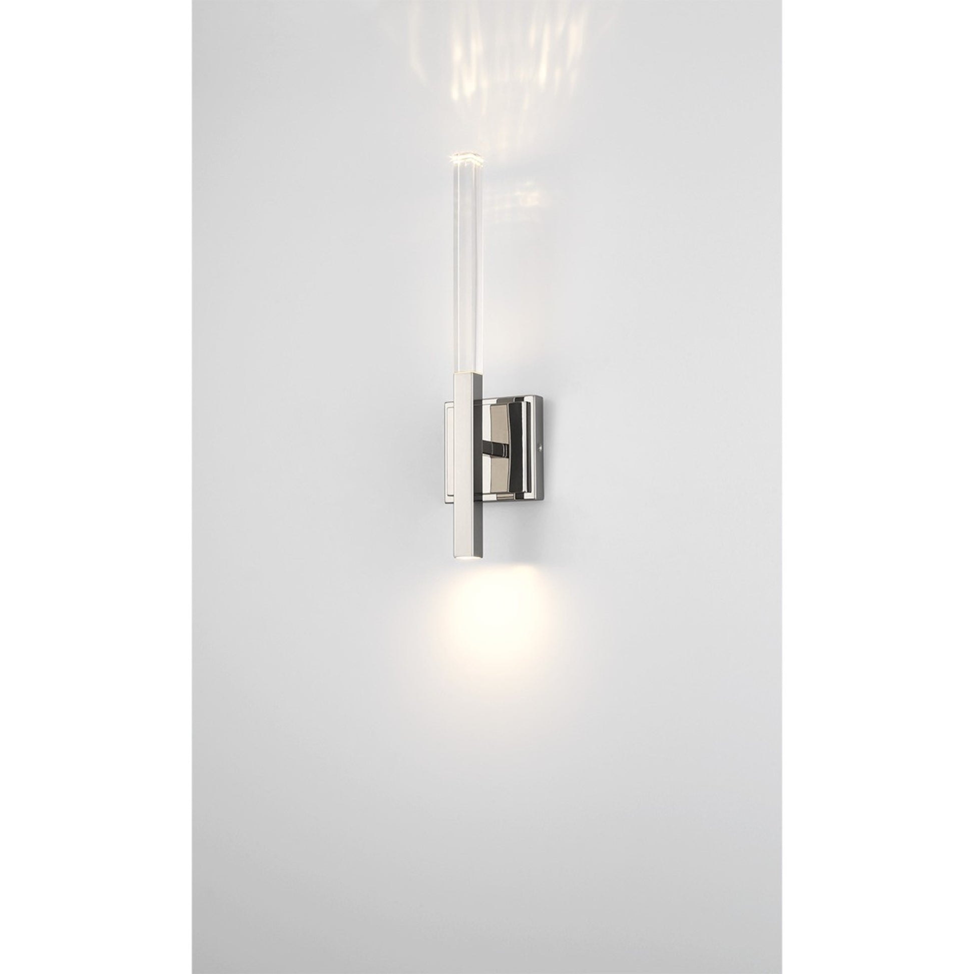 Benicio 18" LED Wall Sconce, Polished Nickel Finish - Bees Lighting