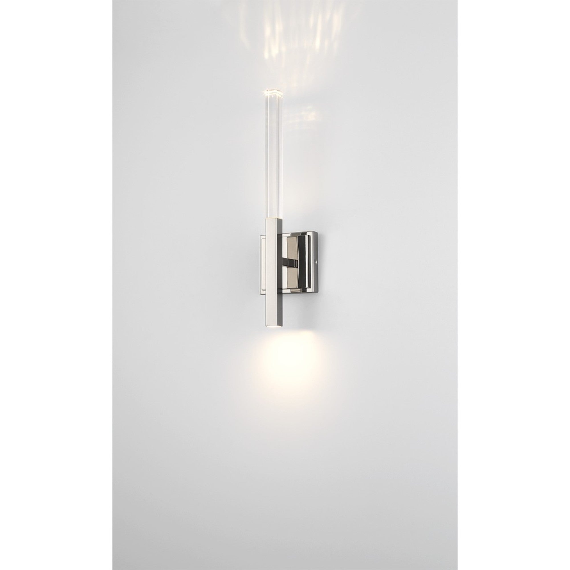 Benicio 18" LED Wall Sconce, Polished Nickel Finish - Bees Lighting