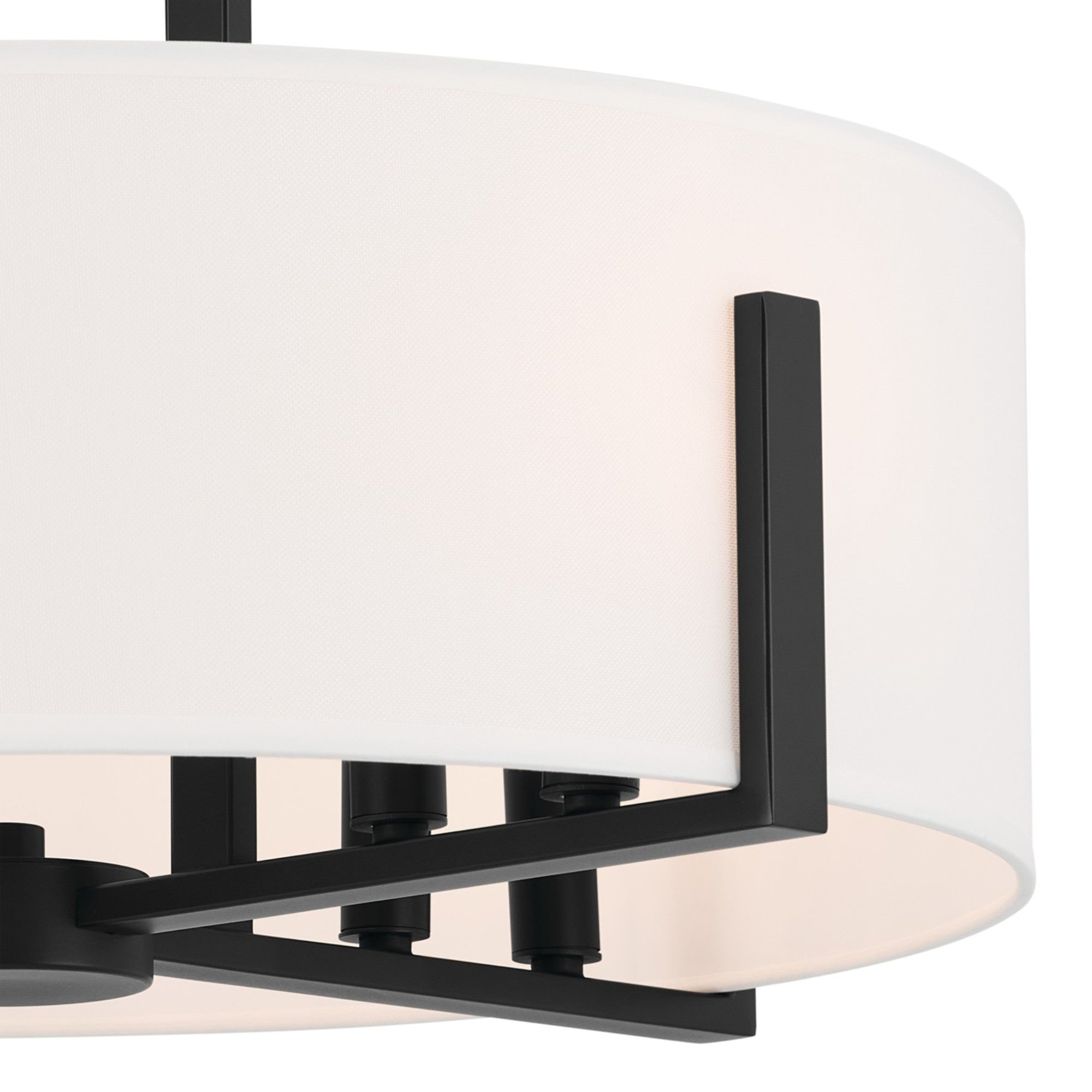 Malen 20" 8-Light Convertible Pendant, Black Finish - Bees Lighting