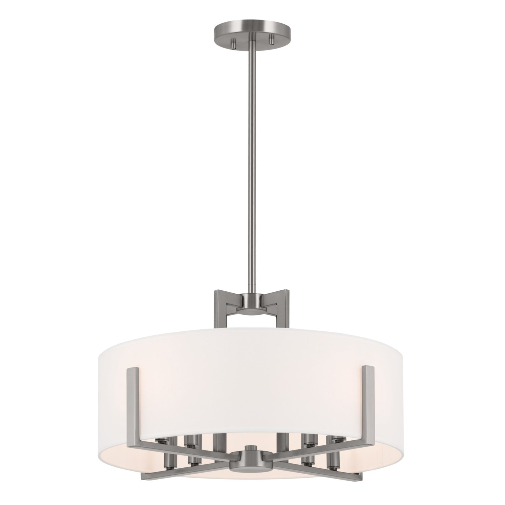 Malen 20" 8-Light Convertible Pendant, Classic Pewter Finish - Bees Lighting