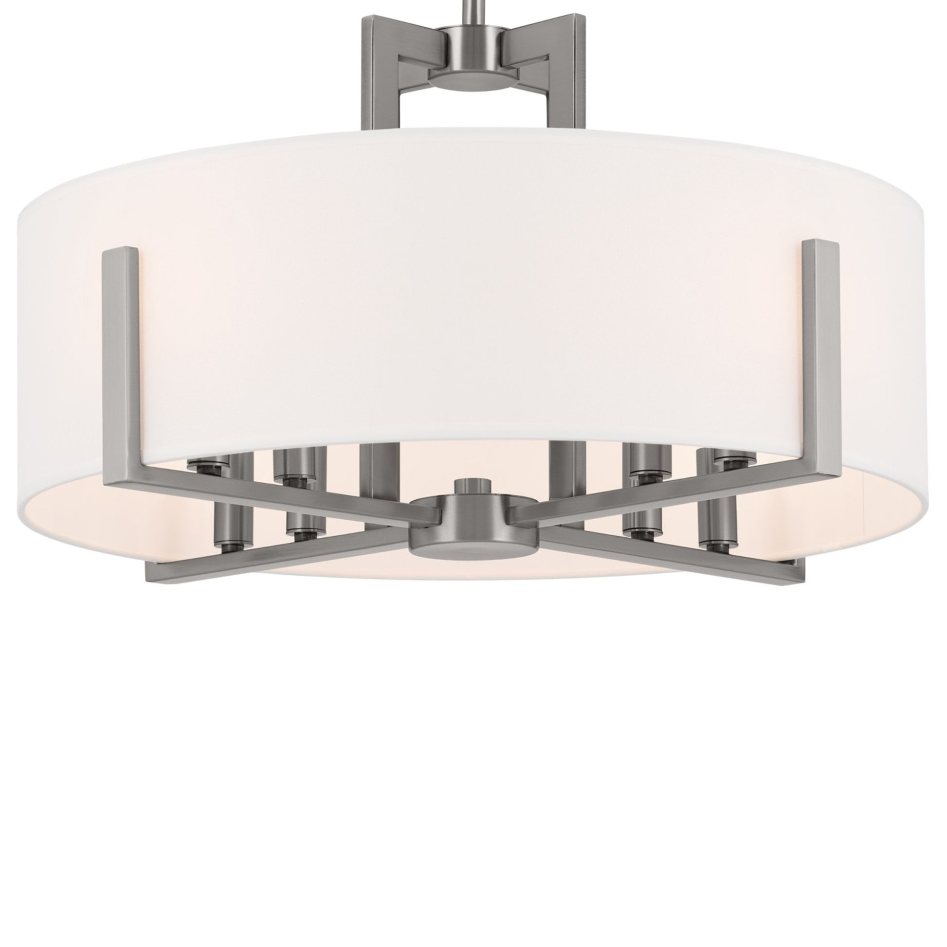 Malen 20" 8-Light Convertible Pendant, Classic Pewter Finish - Bees Lighting