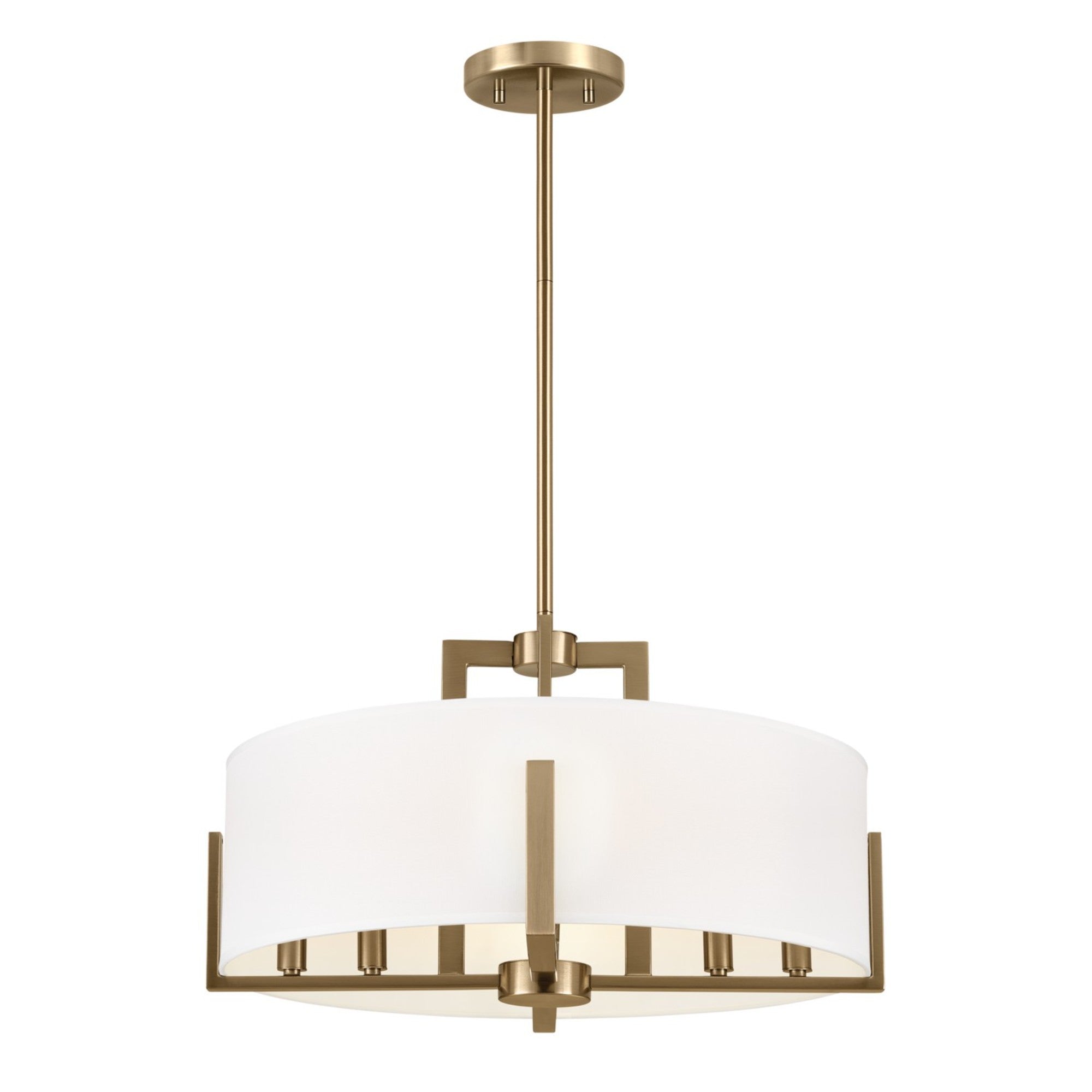Malen 20" 8-Light Convertible Pendant, Champagne Bronze Finish - Bees Lighting