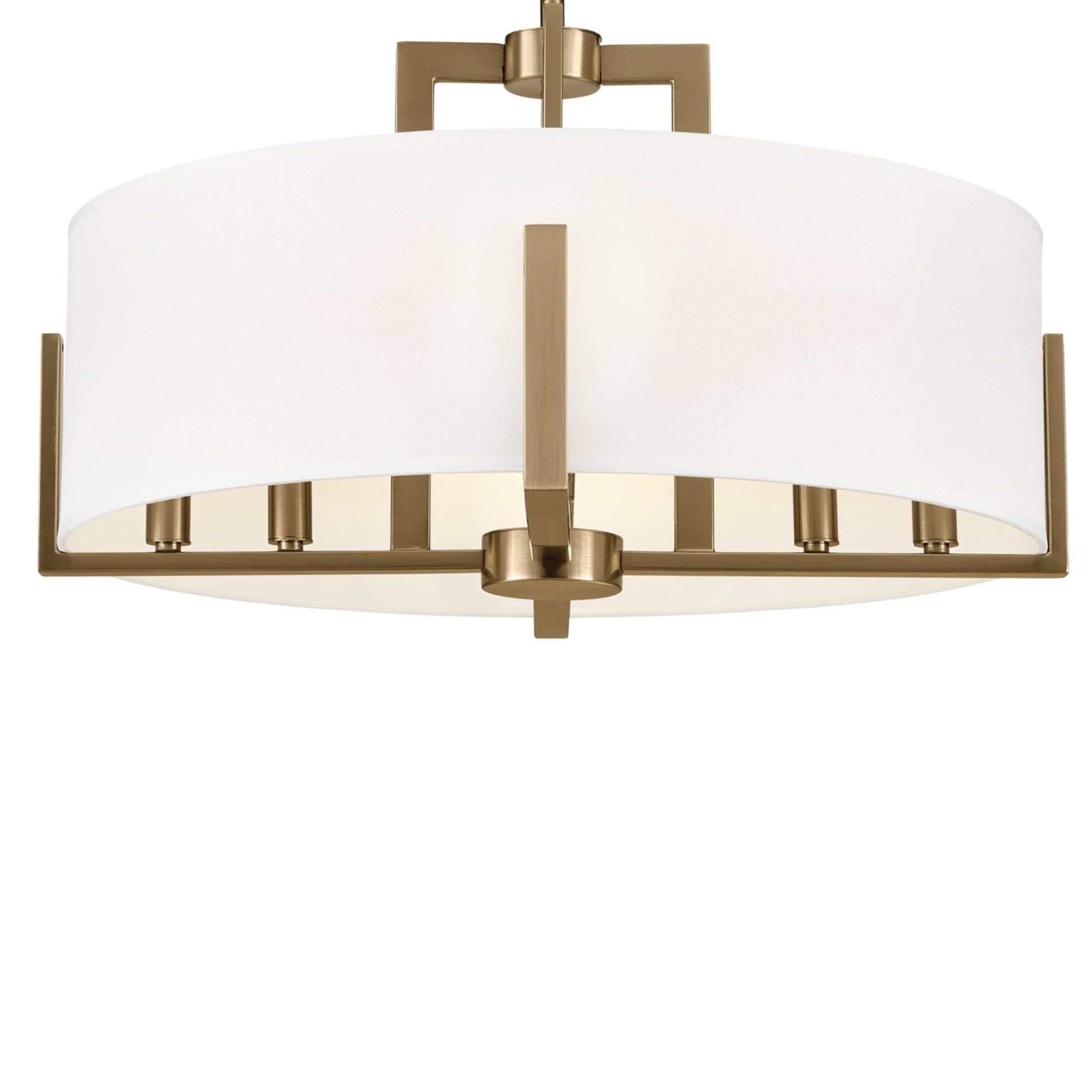 Malen 20" 8-Light Convertible Pendant, Champagne Bronze Finish - Bees Lighting